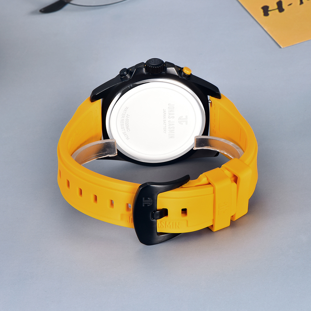 【Jonas Jasmin 喬納斯】JJ-5320 炫彩立體 獨特品味 三針三眼 跳色 流行潮流 腕錶 手錶