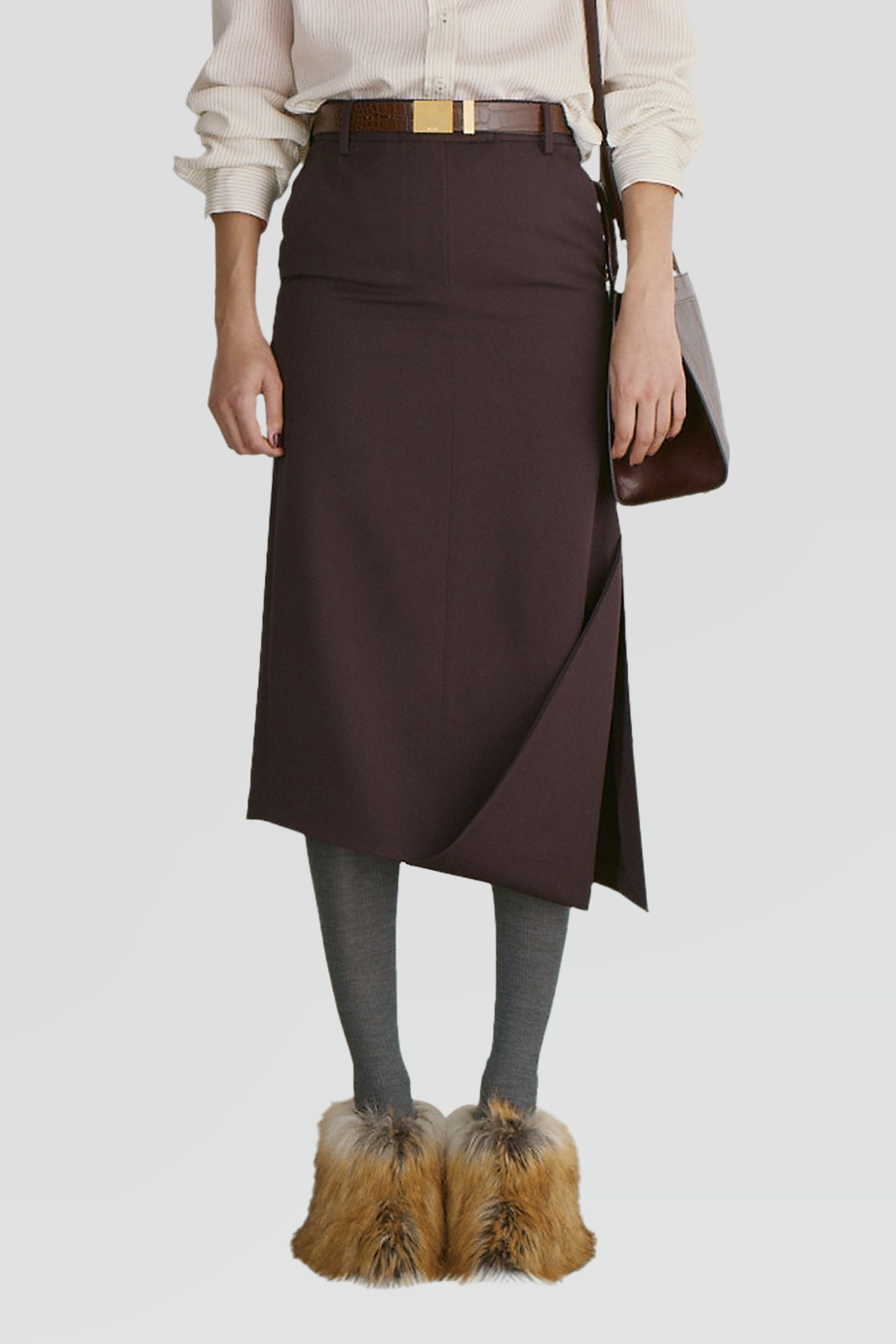 RECTO｜ASYMMETRIC 不對稱下擺長裙