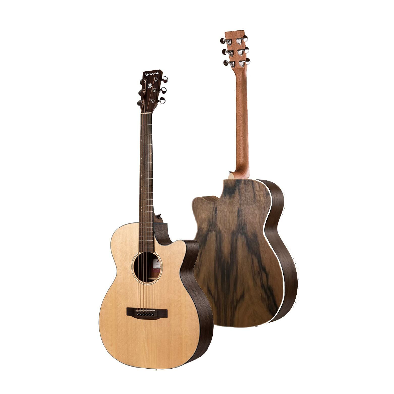 【1-1】[Neowood Guitar] Shelling系列 OM切角-40吋(SOMPWC附琴袋組)