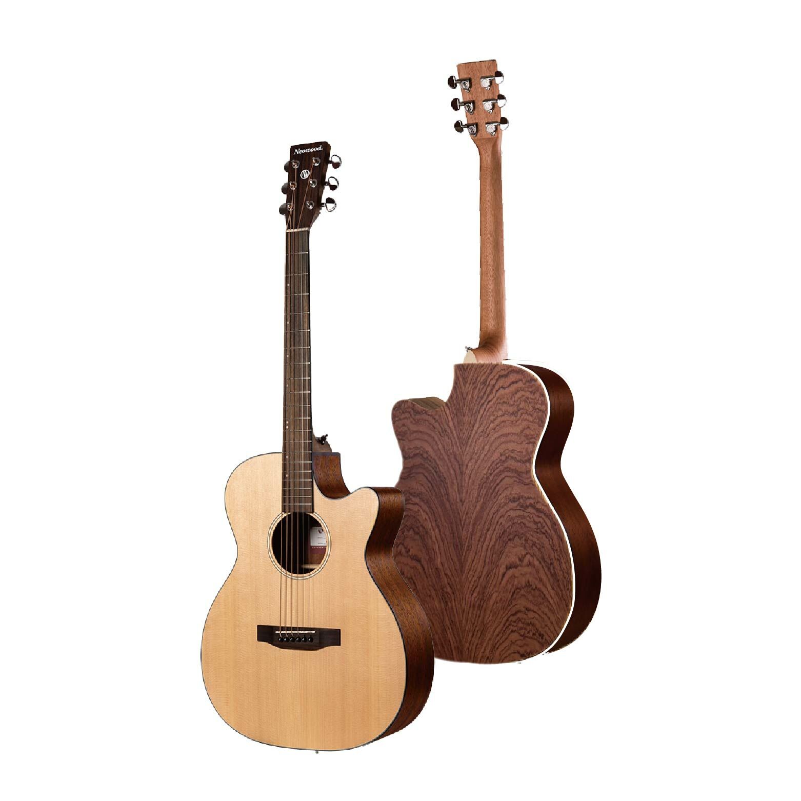 【1-1】[Neowood Guitar] Shelling系列 OM切角-40吋(SOMBC附琴袋組)