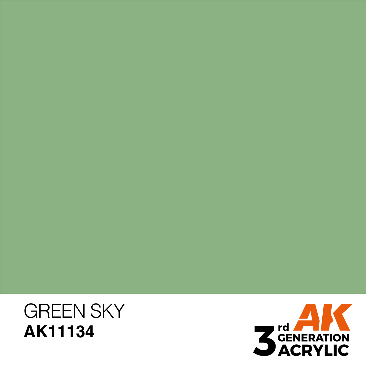 [現貨]AK - 水性壓克力顏料 3rd GREEN SKY – STANDARD