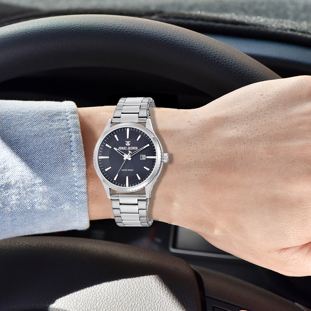 【Jonas Jasmin 喬納斯】JJ-5324 大氣尊貴 簡約無字時髦 摩登時尚 都市商務 不鏽鋼腕錶 手錶