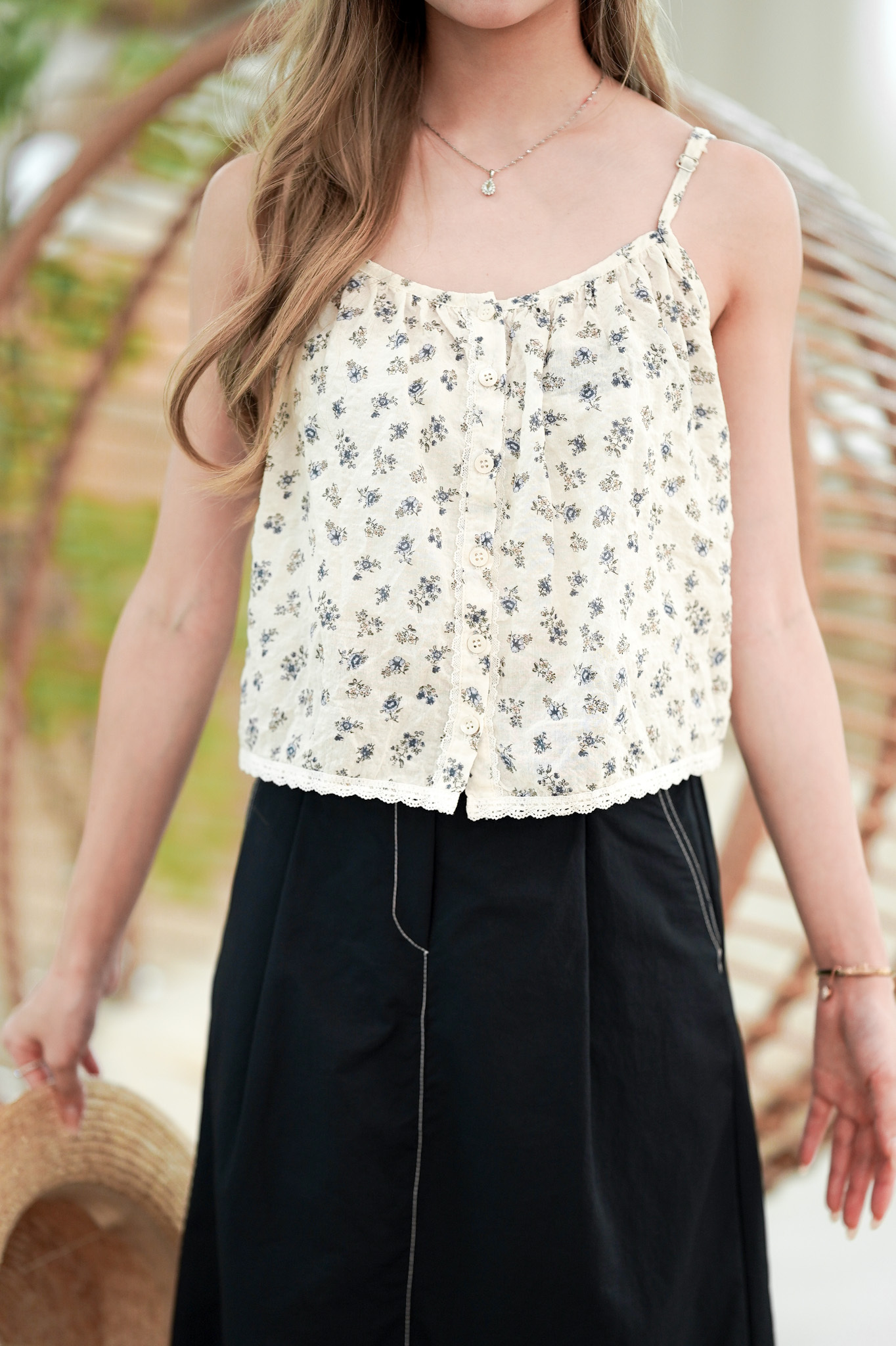 T1097 Floral Camisole Top