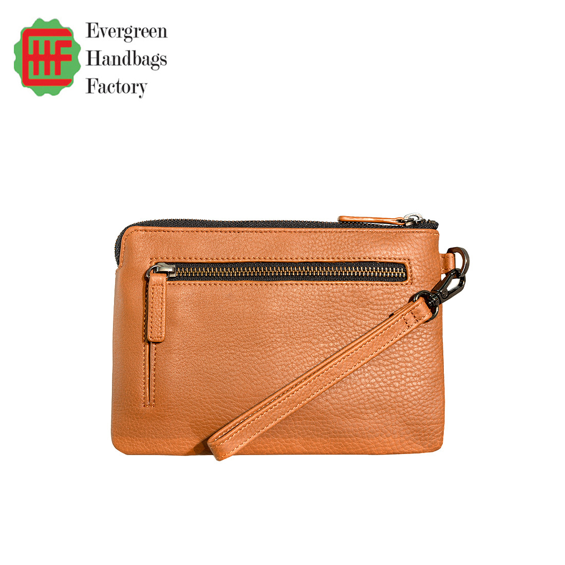 Patchwork Leather Wristlet