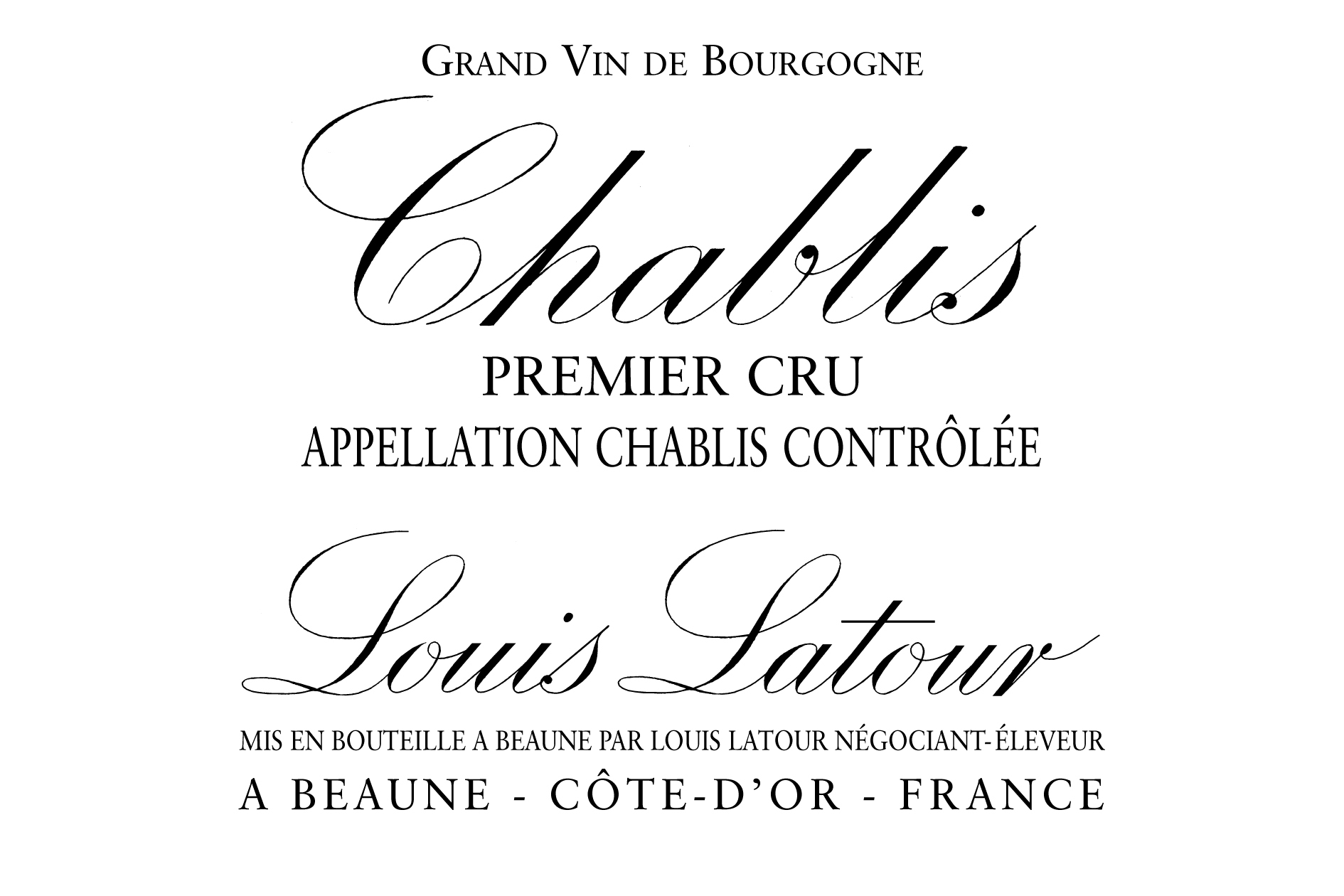 Louis Latour Chablis 1er Cru 2022 75cl