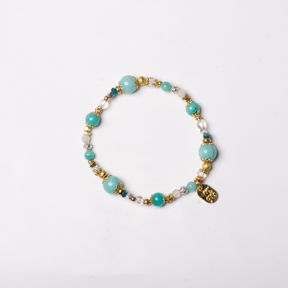 航線地圖｜天河石白月光手鍊 C1638