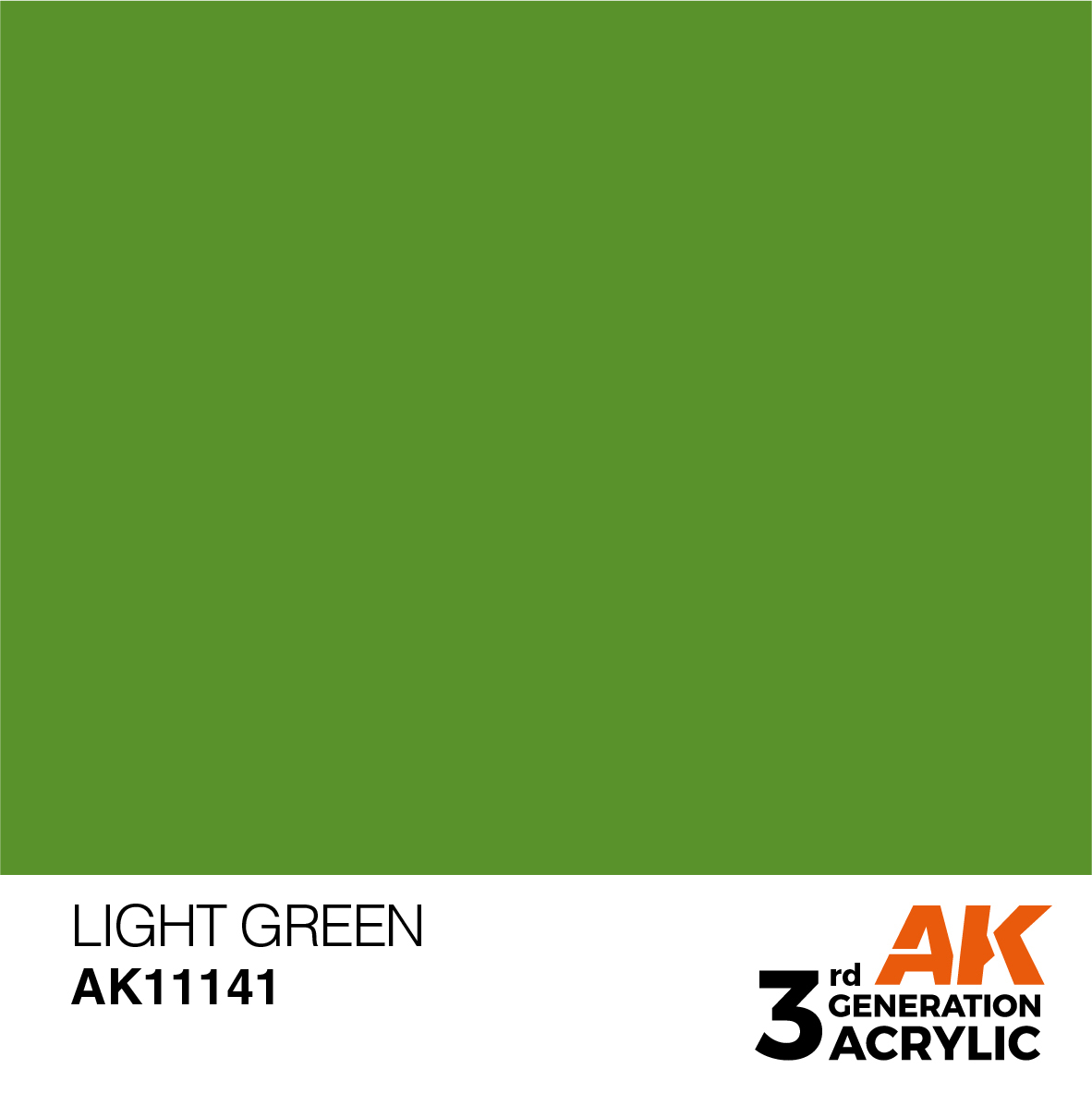 [現貨]AK - 水性壓克力顏料 3rd LIGHT GREEN – STANDARD