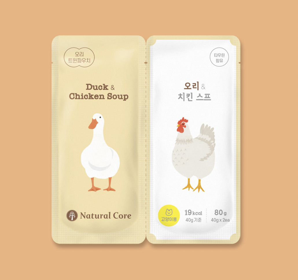 【韓國 NATURAL CORE 自然核心】營養湯雙袋-鴨肉&雞肉