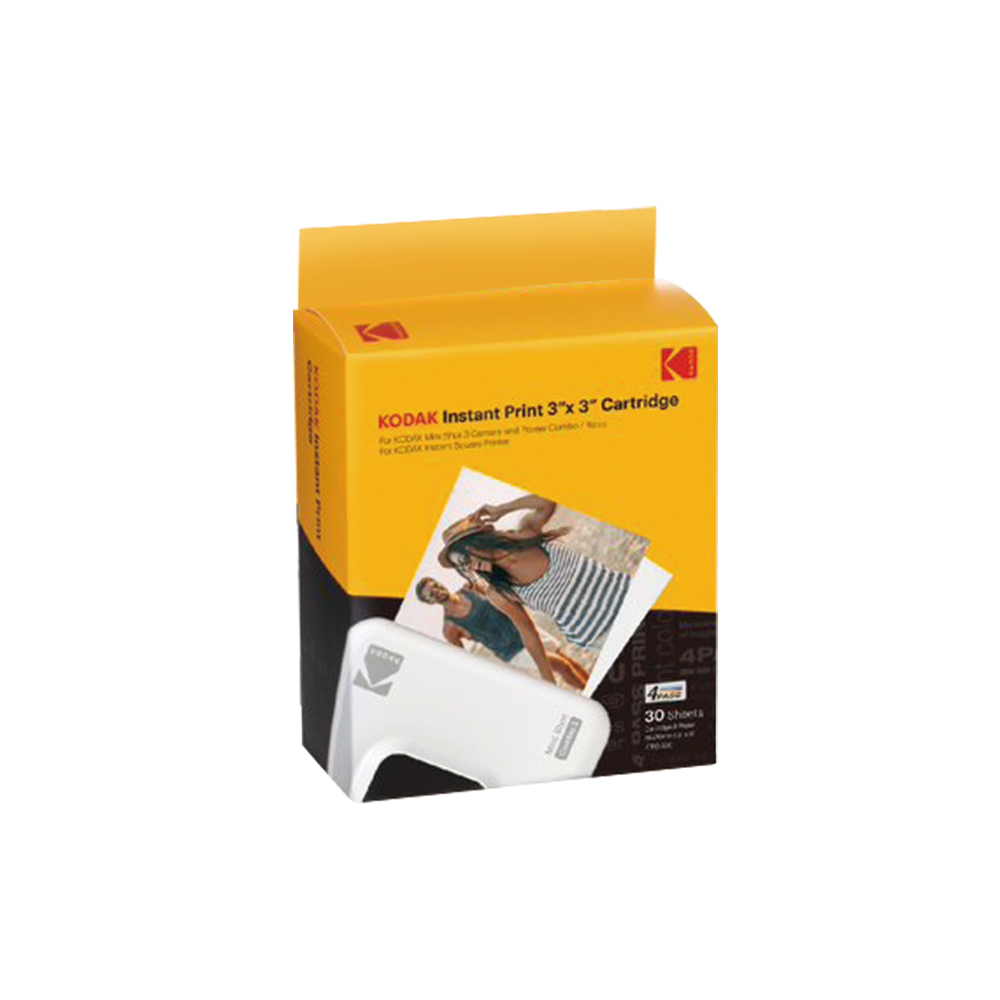KODAK 柯達 MINI 3 & MINI SHOT3專用 3*3吋相片紙連墨盒 30張 公司貨