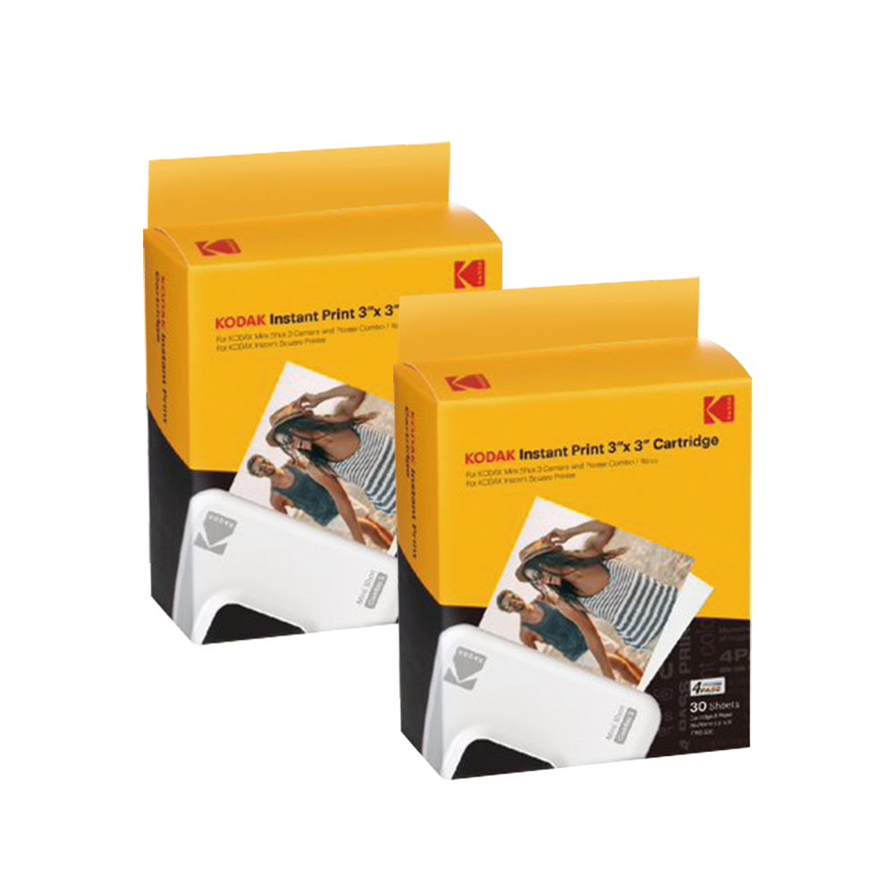 KODAK 柯達 MINI 3 & MINI SHOT3專用 3*3吋相片紙連墨盒 60張 公司貨