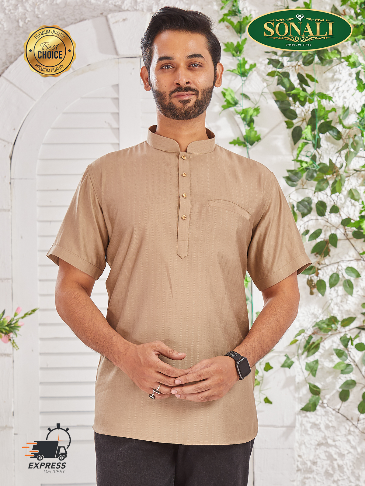 [READY STOCK] Sonali Premier Quality Men's Top / Traditional Men's Wear Jippa - Q1910