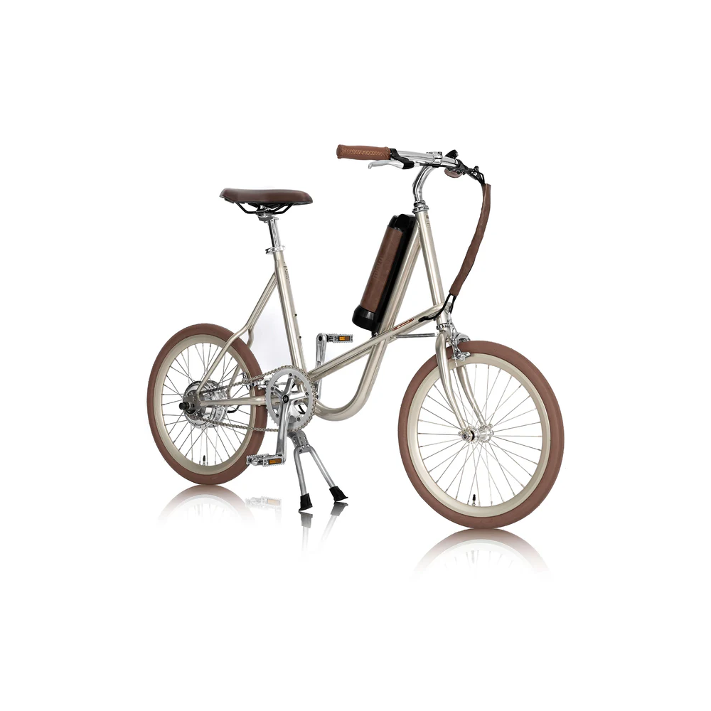 SEic miniu 復古鈦灰銀輕電輔助單車
