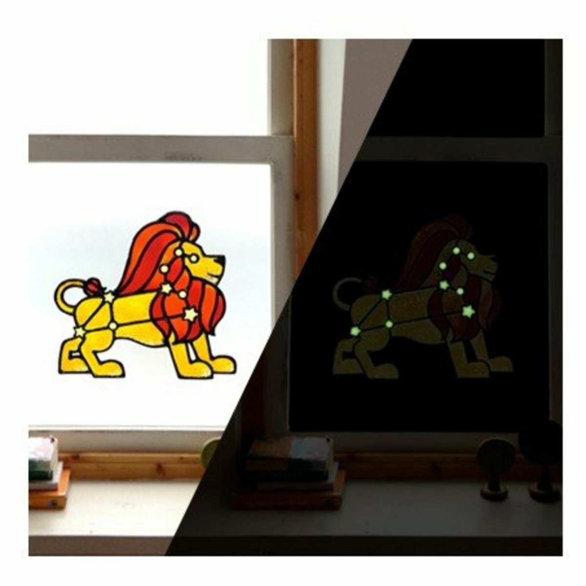 AMOS - 韓國 AMOS 繪畫玻璃彩連掛飾膠牌, 星星 10.5毫升 x 6色 (大盒套裝) #SD10P6-M《香港行貨》- 1 套