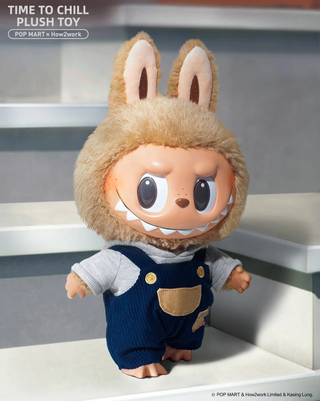 <官網限定> POPMART 泡泡瑪特 初代 THE MONSTERS LABUBU 拉布布 TIME TO CHILL 搪膠毛絨公仔