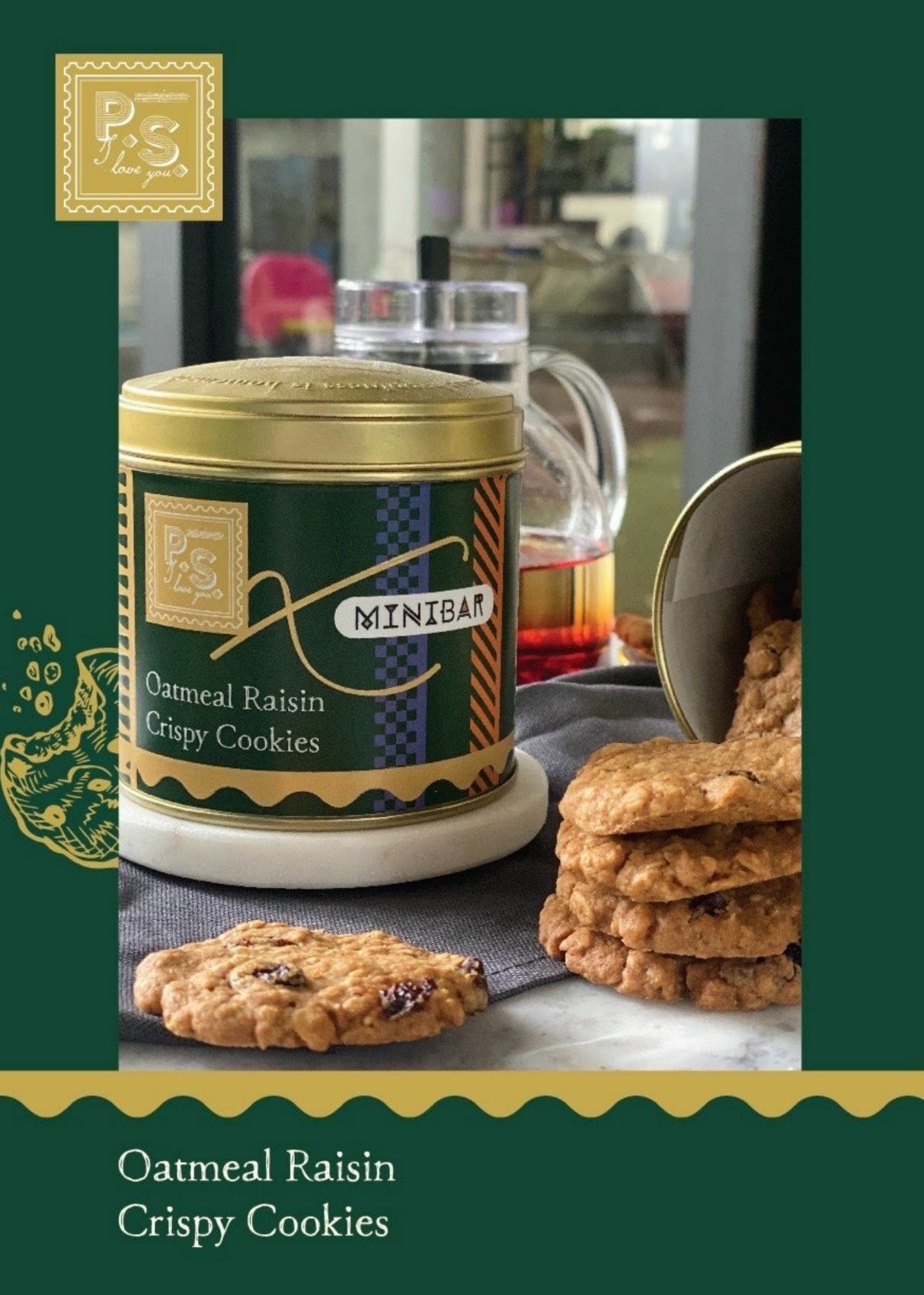 PS I LOVE YOU  - 燕麥提子曲奇