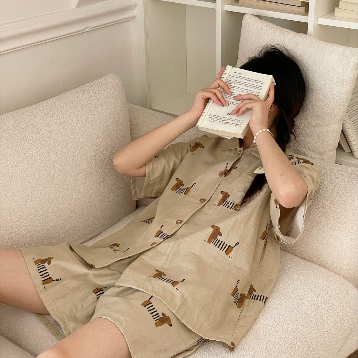 《4545》可愛臘腸狗居家套裝