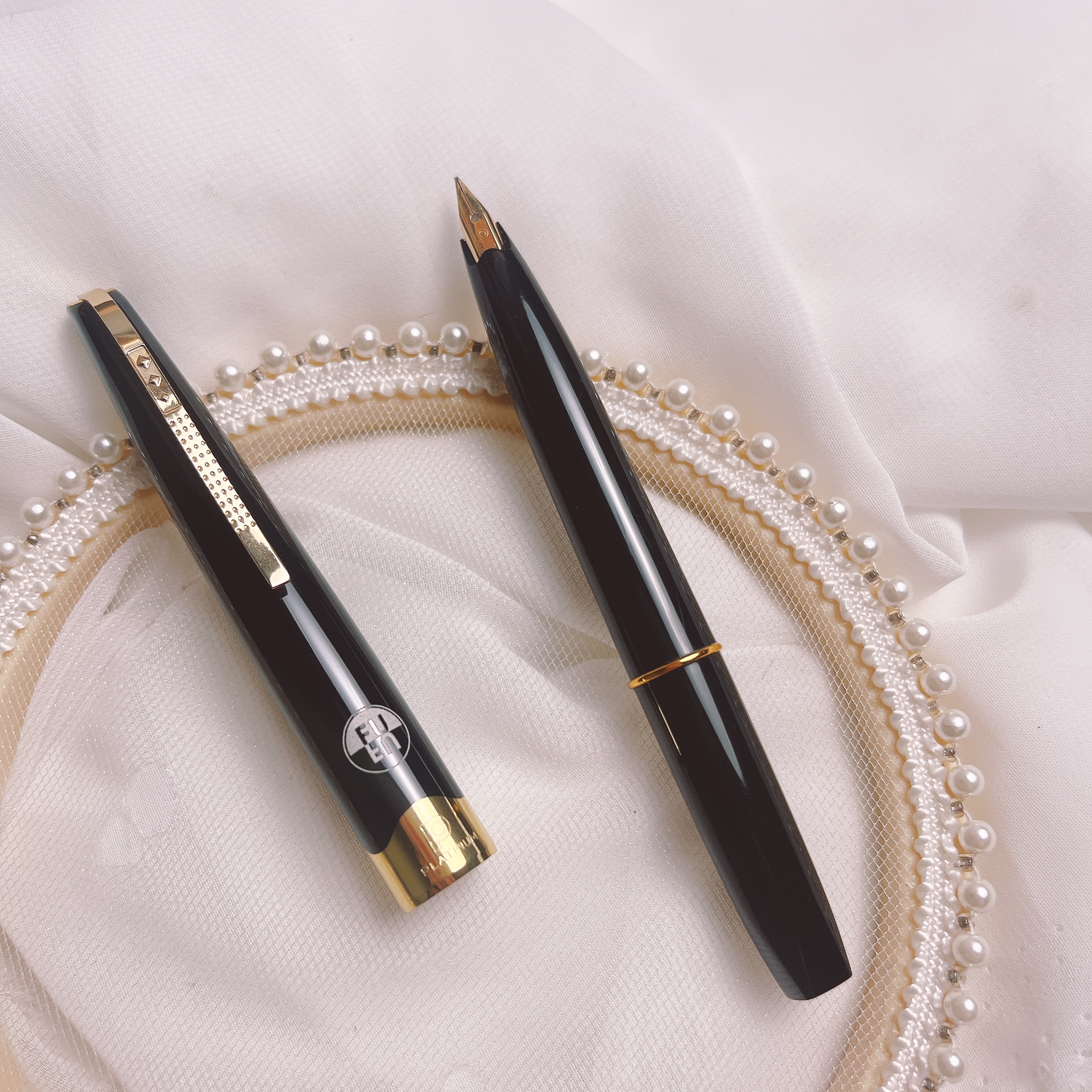 白金｜福福研尖款 黑浪花