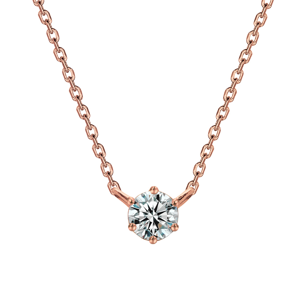 50分18K玫瑰金永恆鑽石套鍊