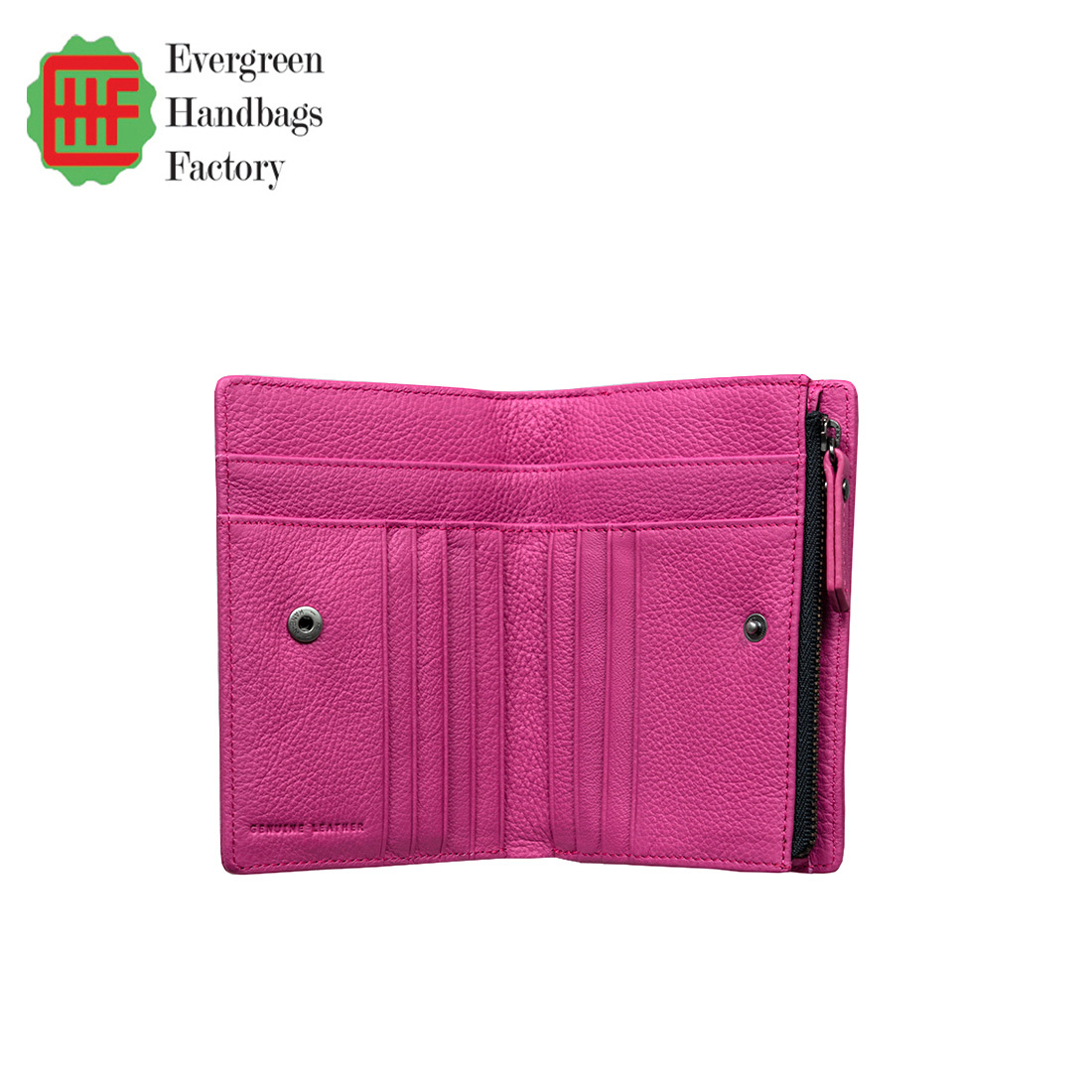 Medium Zip Wallet in Pebble Leather
