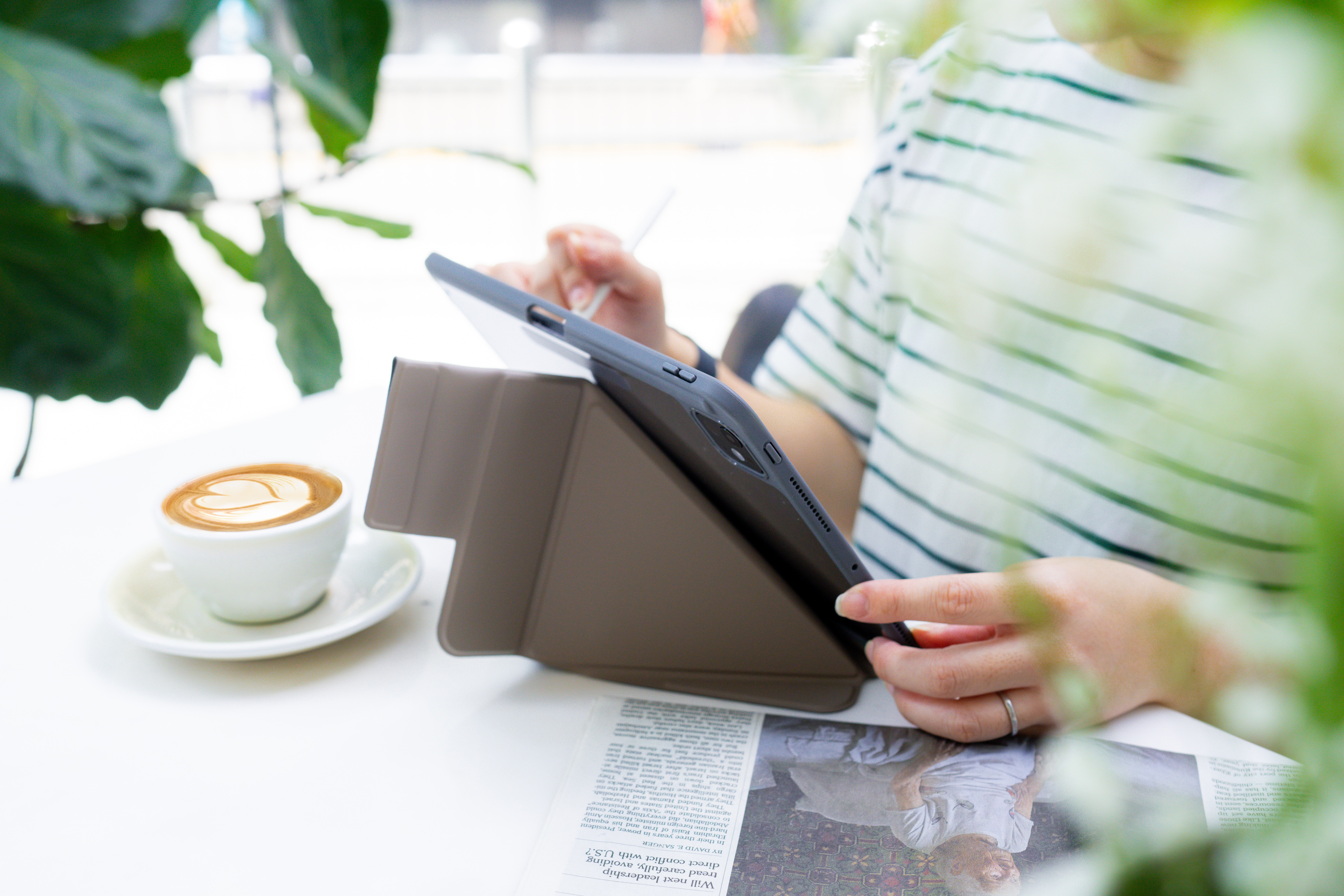 for iPad Pro 11" (2024) | LUCID REFINED FOLIO | Full Protection Folio Case - Elephant Grey