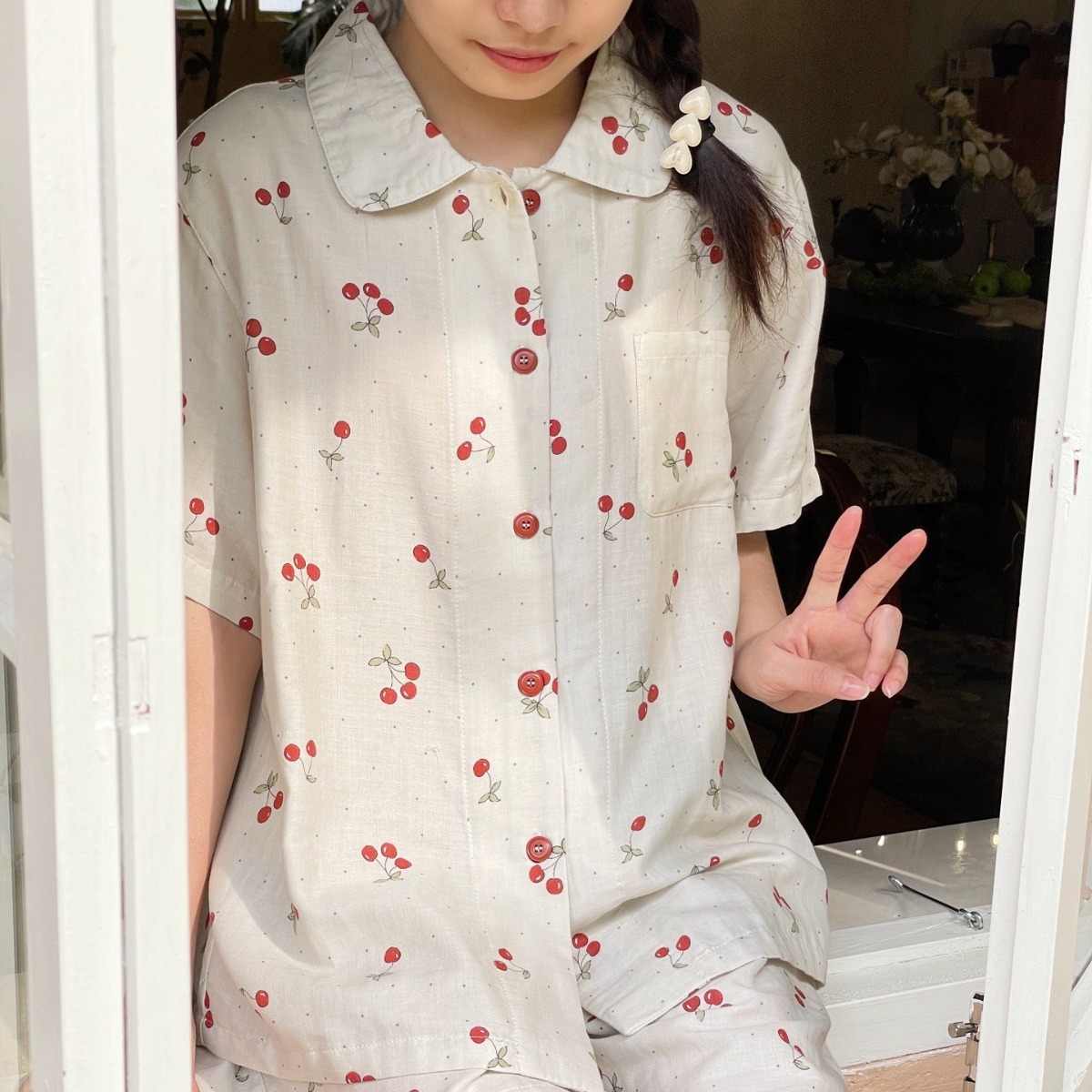 《4548》可愛小櫻桃居家套裝