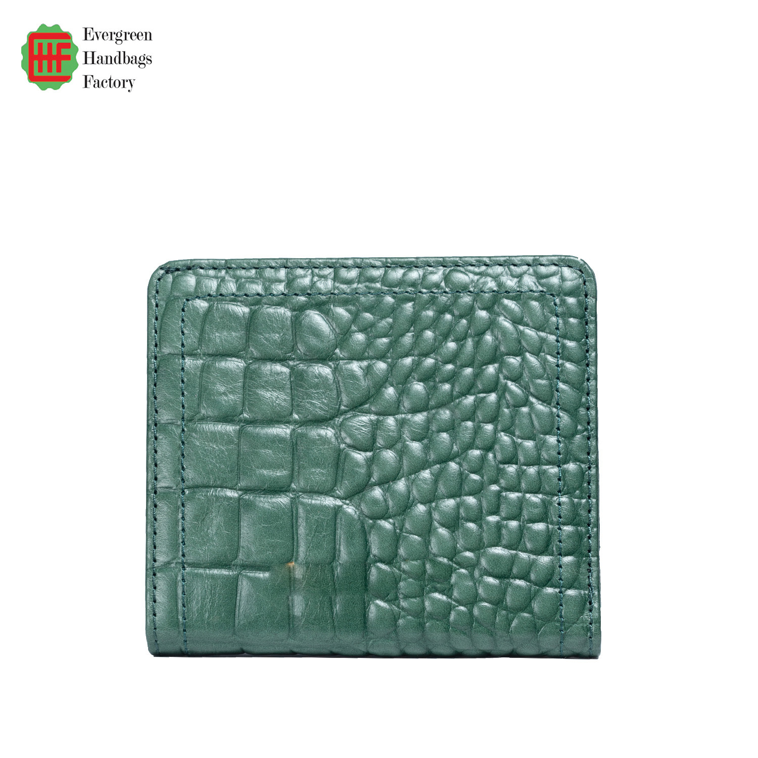 Embossed Leather Mini Wallet