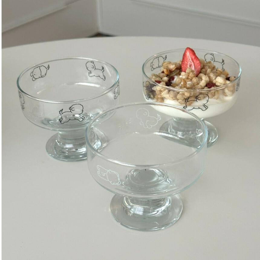 Tteokguknuna 比熊造型冰淇淋杯