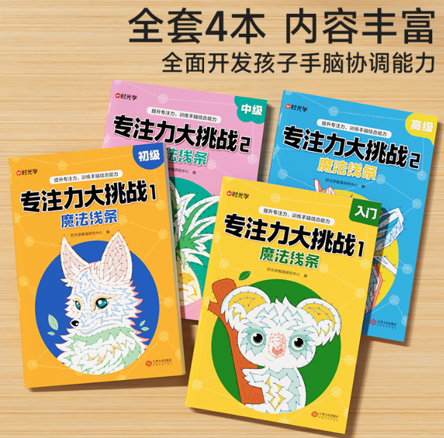 专注力大挑战 魔法线条（4本）