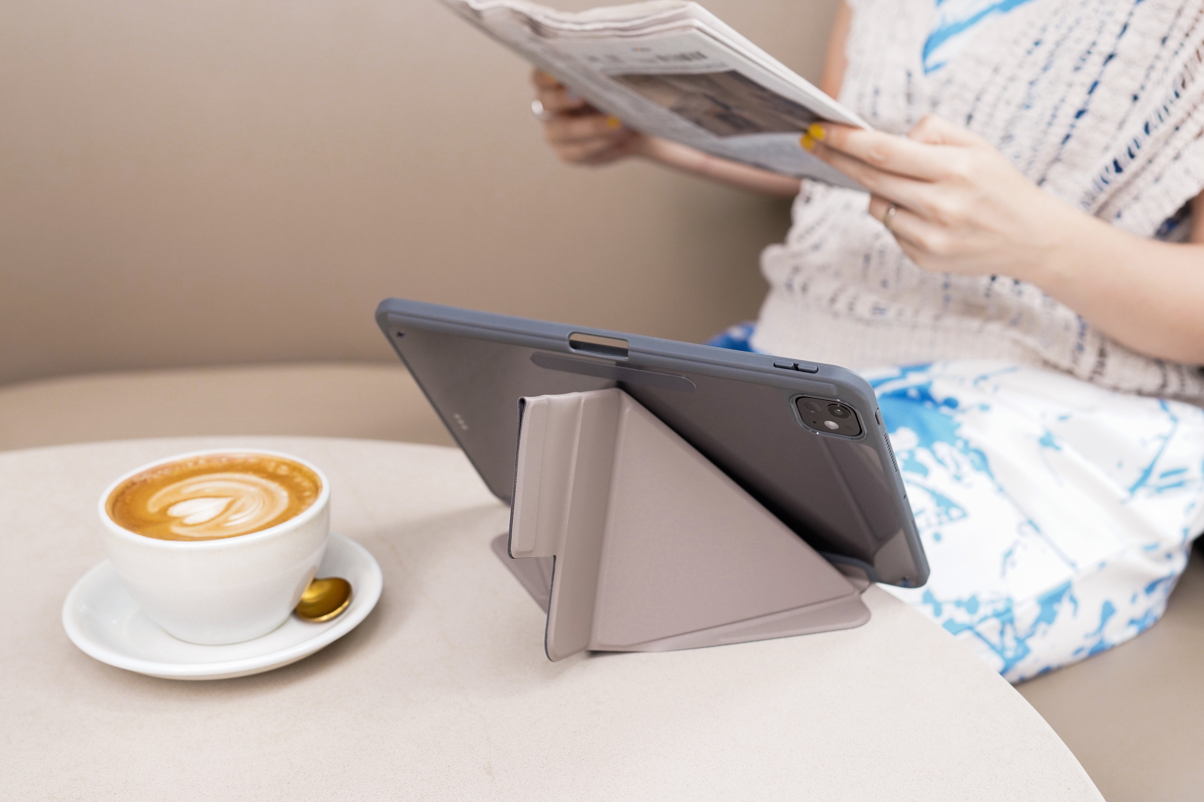 for iPad Air 11" (2024) | LUCID REFINED FOLIO | Full Protection Folio Case  - Elephant Grey