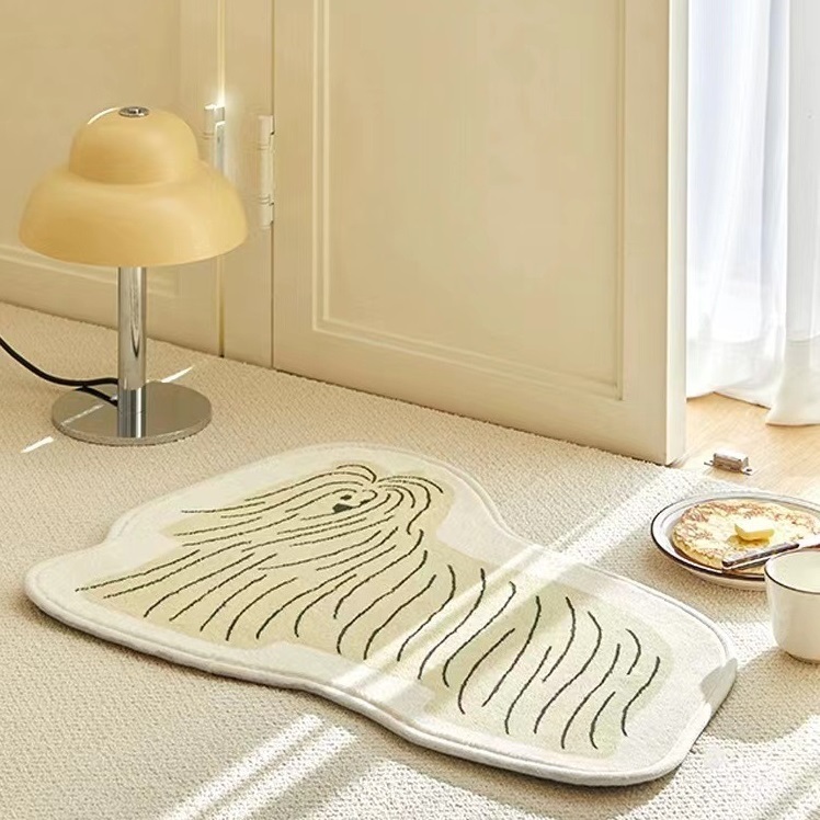 《72613》白白狗狗地墊