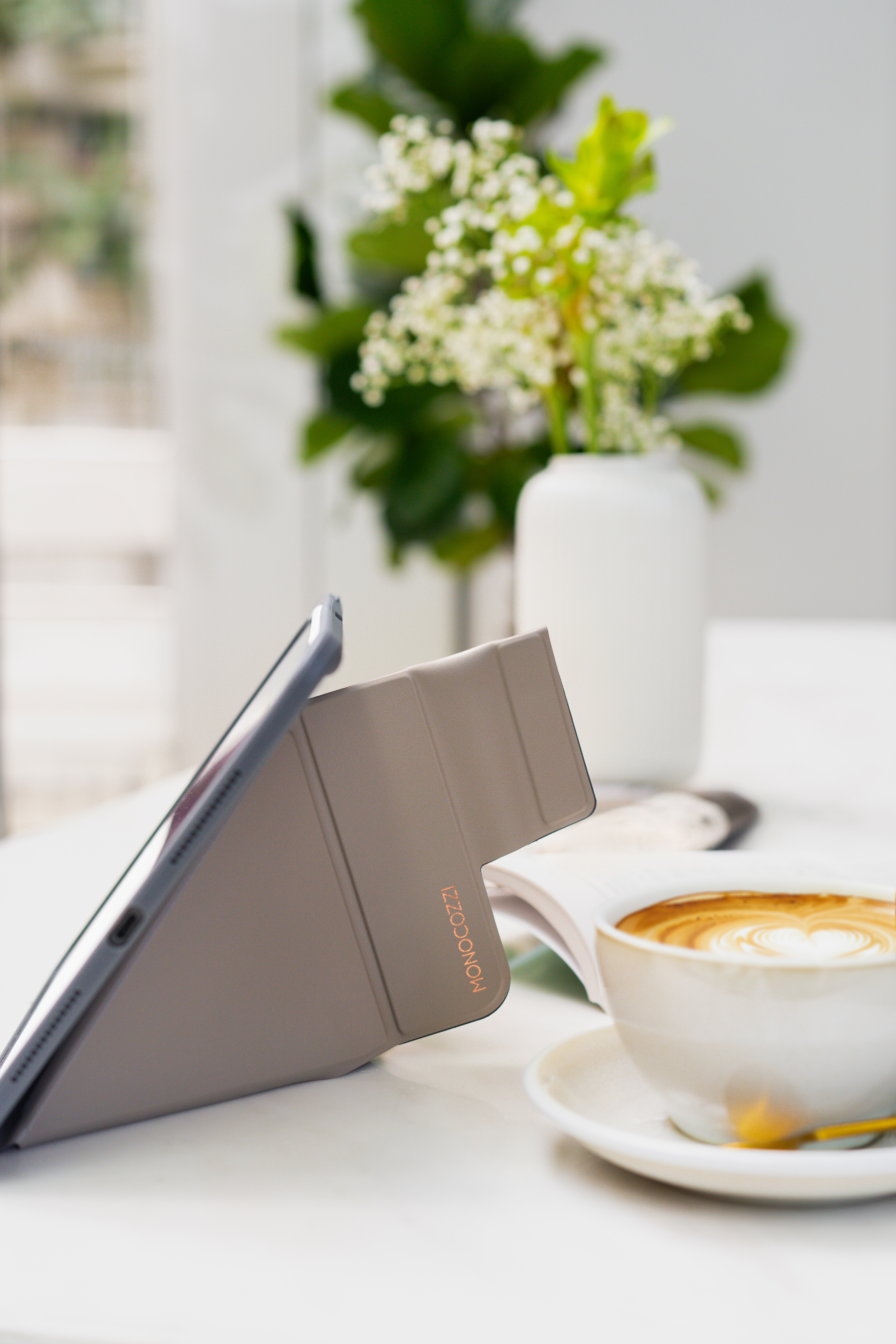 iPad Air 13" (2024) | LUCID REFINED FOLIO | Full Protection Folio Case - Elephant Grey