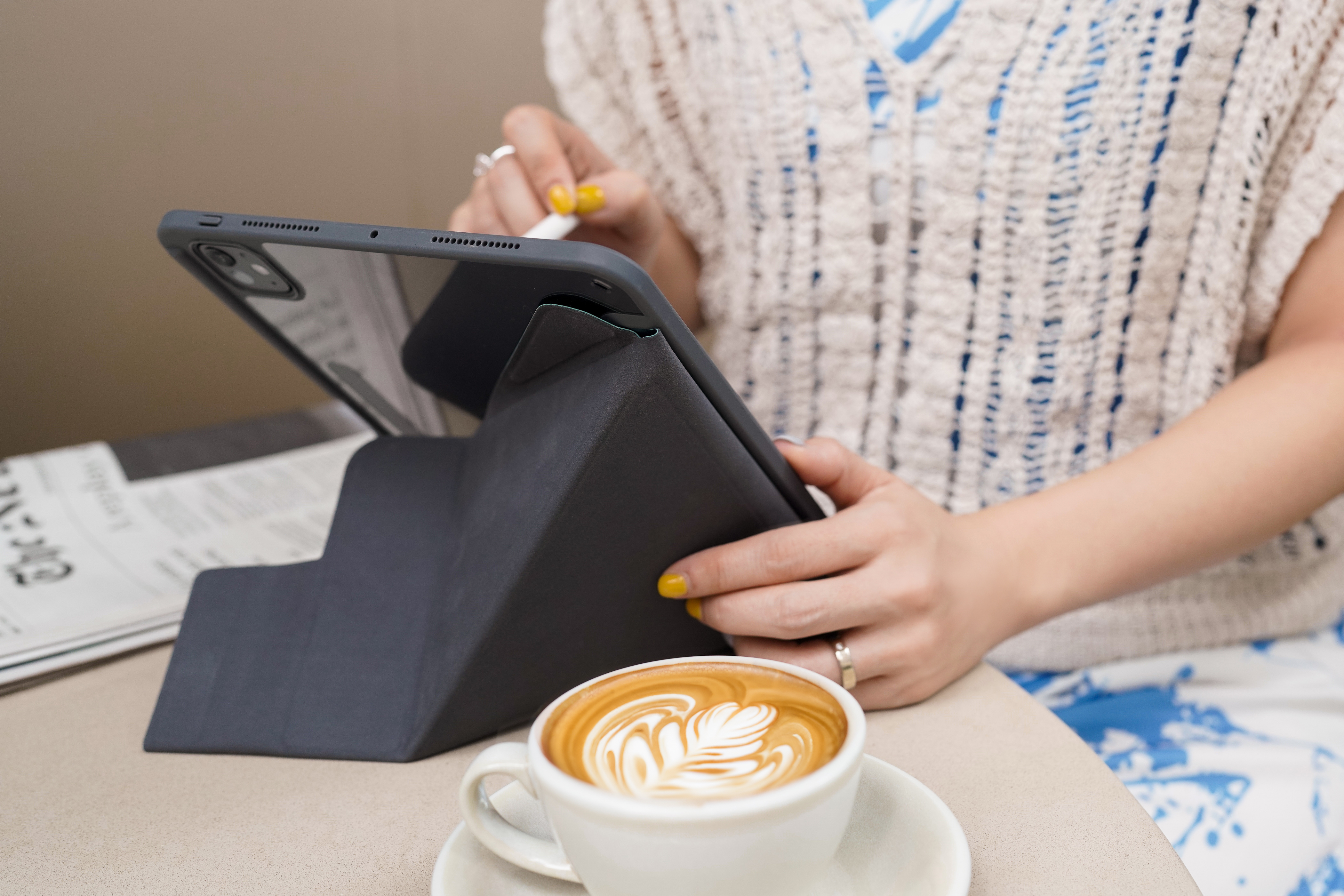 for iPad Pro 13" (2024) | LUCID REFINED FOLIO | Full Protection Folio Case - Midnight Blue