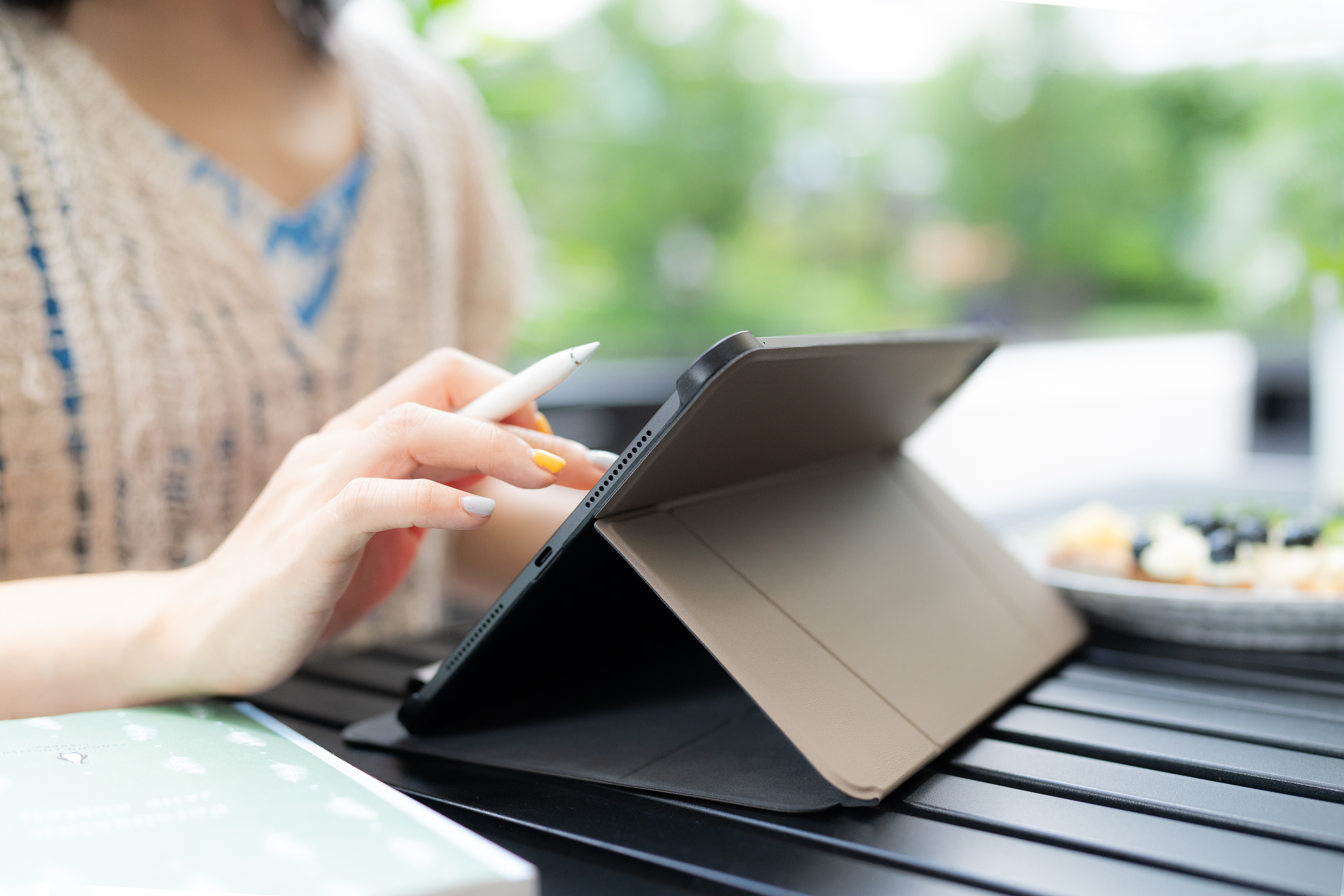 for iPad Air 11" (2024) | LUCID REFINED RAISE FOLIO | Full Protection Standing Folio Case  - Elephant Grey
