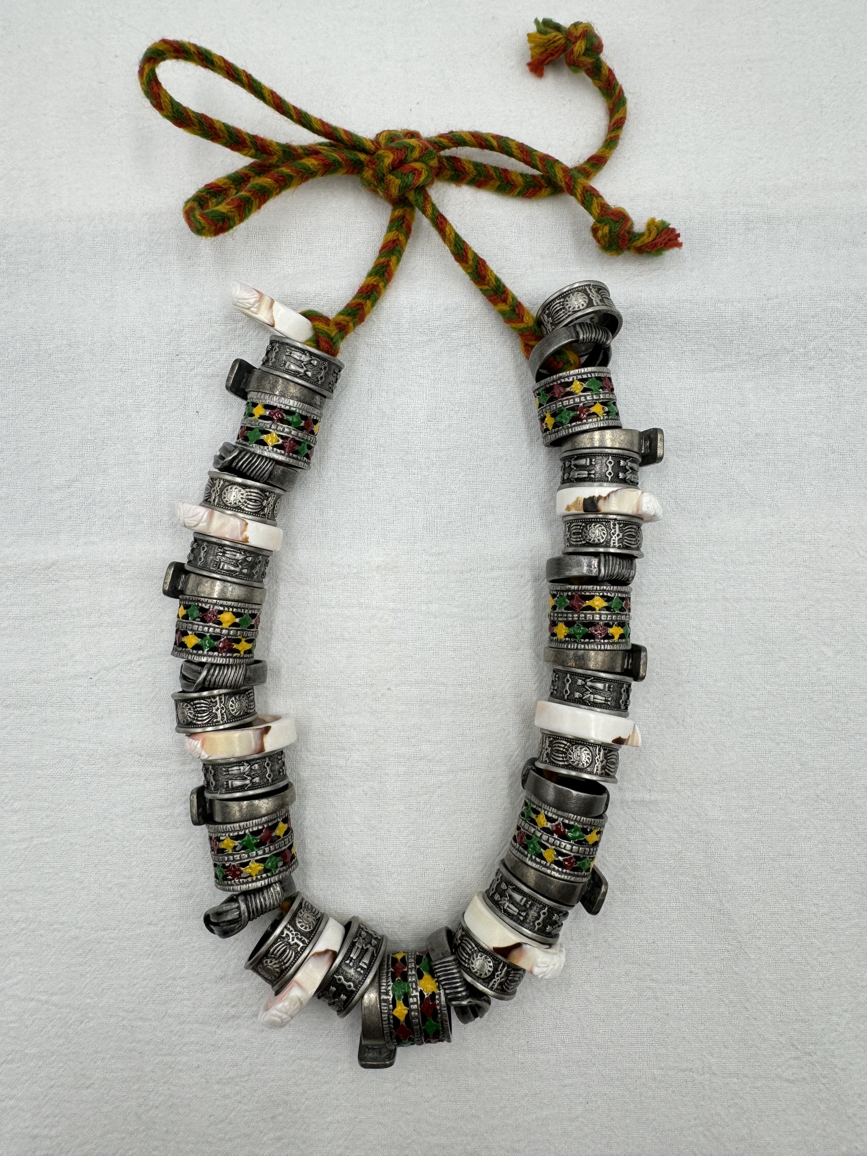 F-串-No.3亮銀戒指總長40共42枚