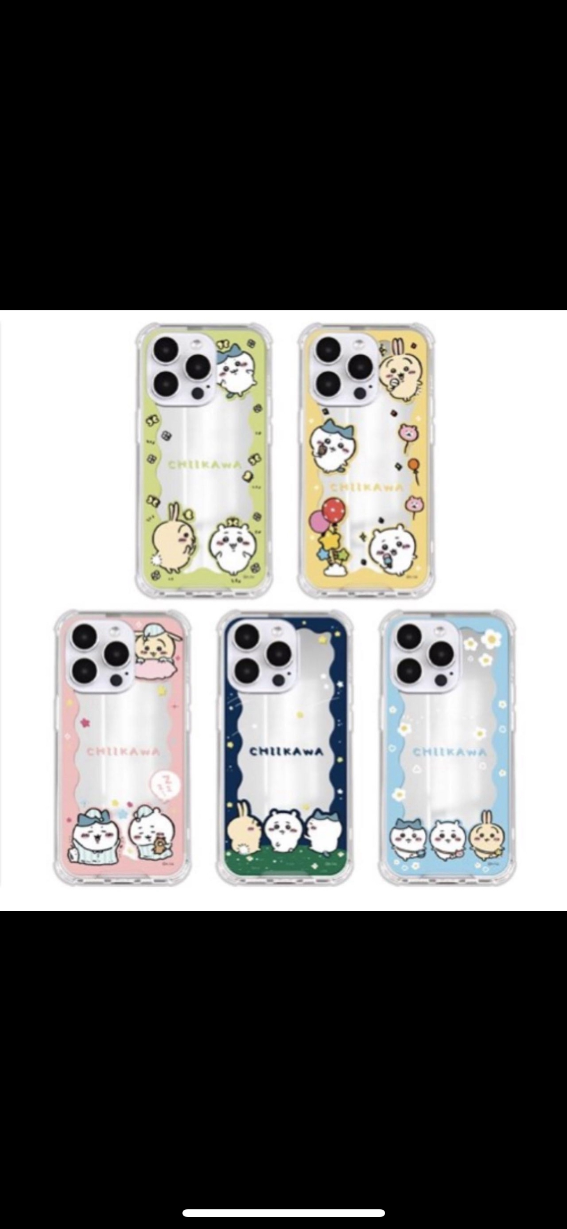 Chiikawa吉伊卡哇 iPhone13/ 13pro/ 13promax/ 14pro/ 14promax /15 /15plus / 15pro / 15promax 鏡面手機殼 韓國限定 正品