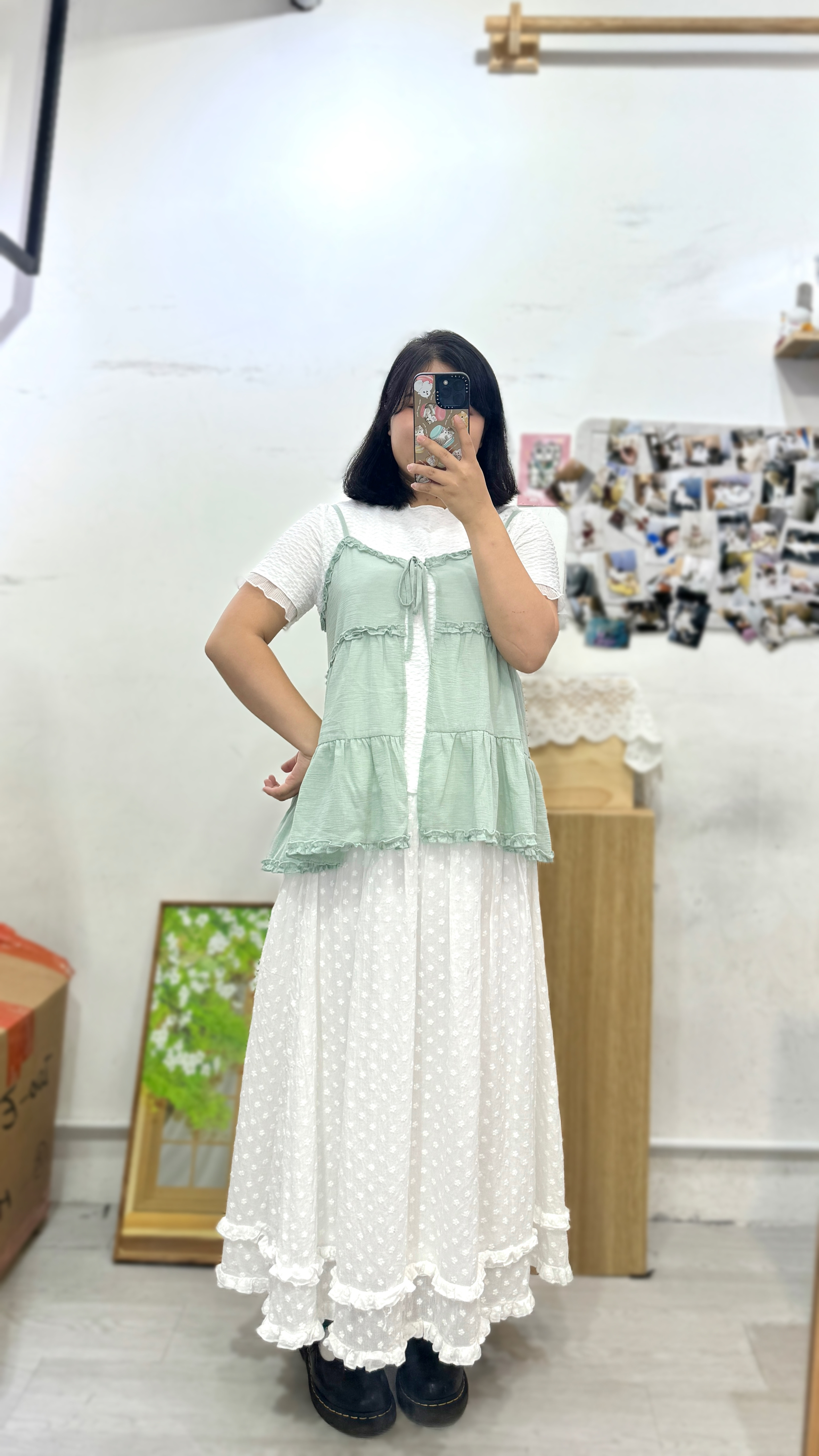 Ruffle 花邊綁帶外搭🌸