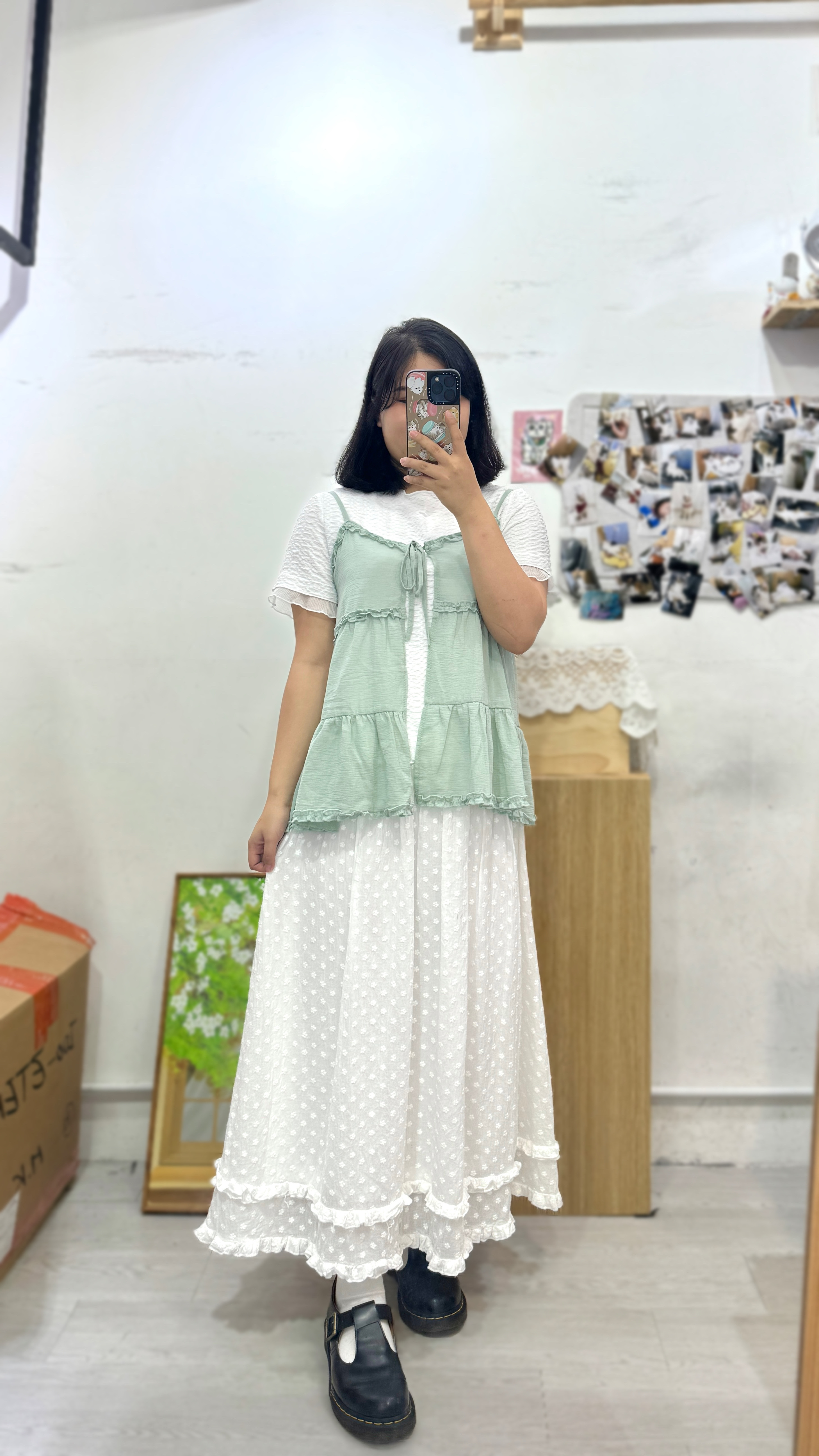 Ruffle 花邊綁帶外搭🌸