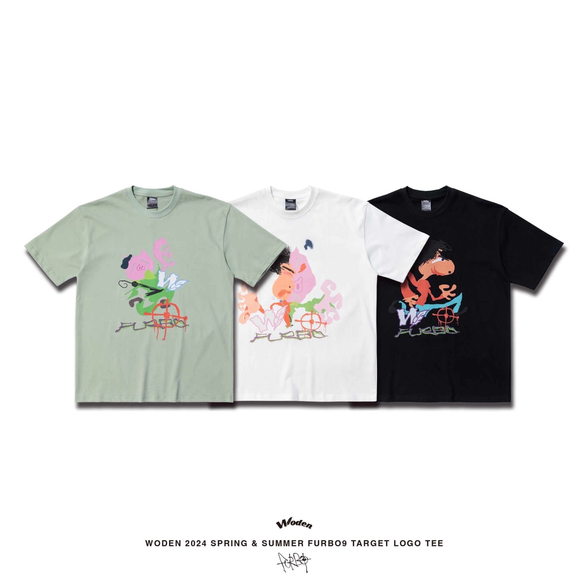 WODEN 2024 Spring & Summer 059 Furbo9 Target LOGO Tee
