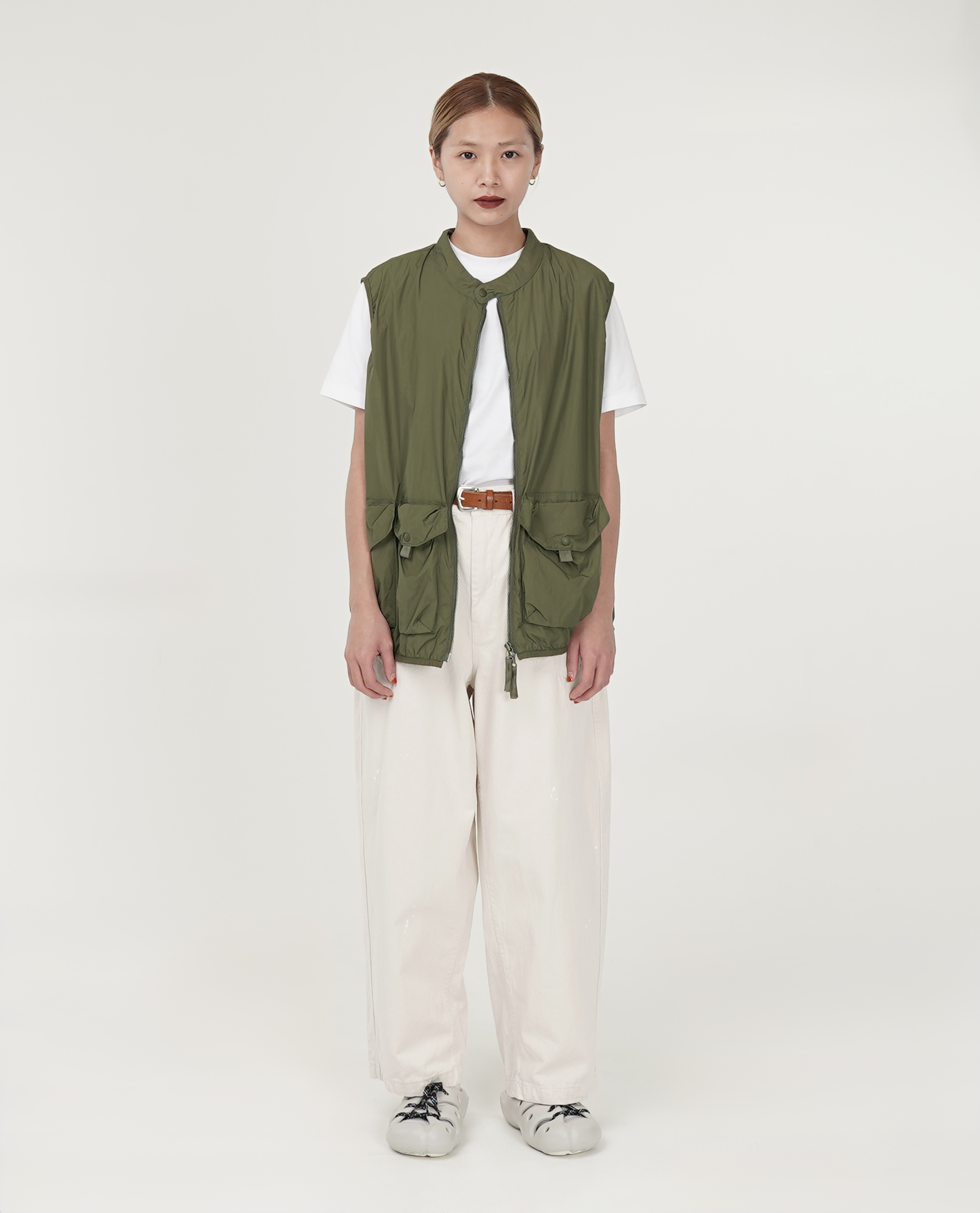 4口袋滑料拉鍊背心