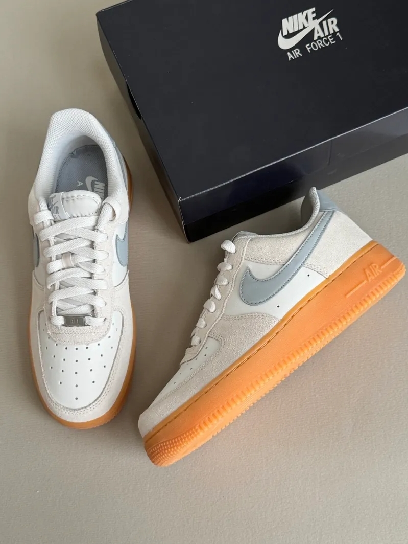 Nike Air Force 1 '07 LV8 煙灰天藍 復古 焦糖底 休閒鞋 FQ8714002