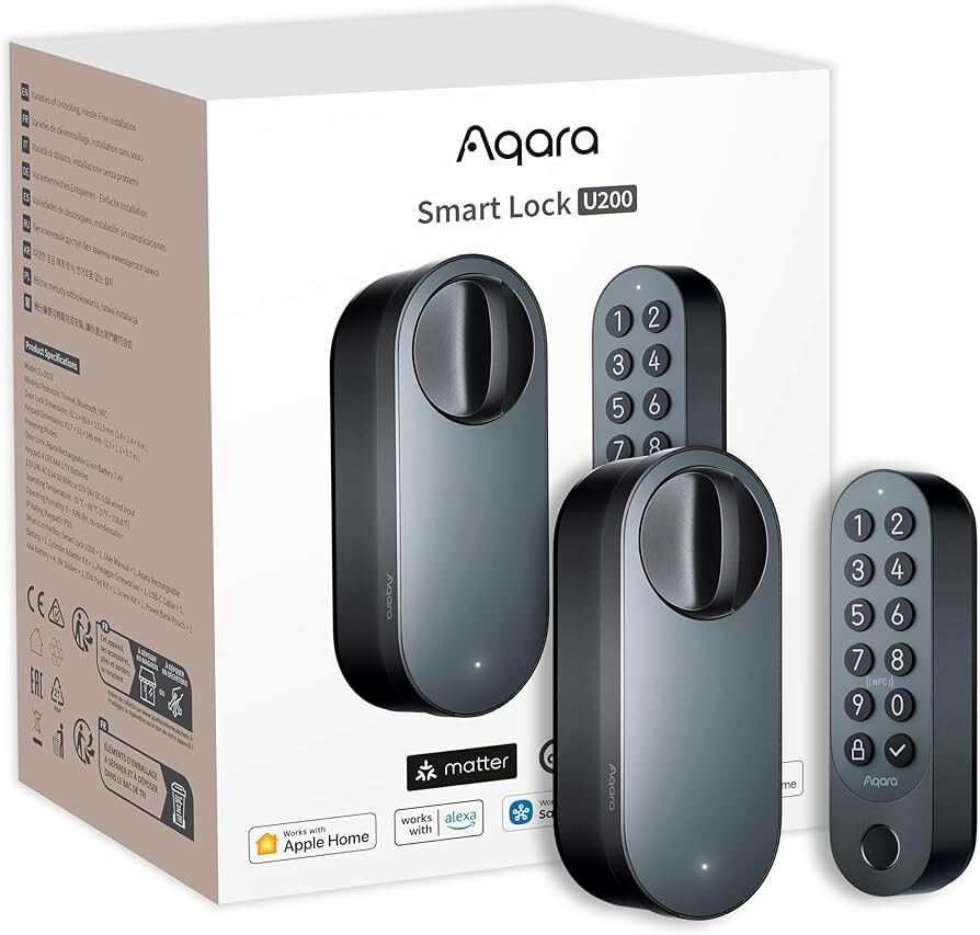 Aqara Smart Lock U200 智能附加門鎖 (Matter-over-Thread) 【香港行貨】