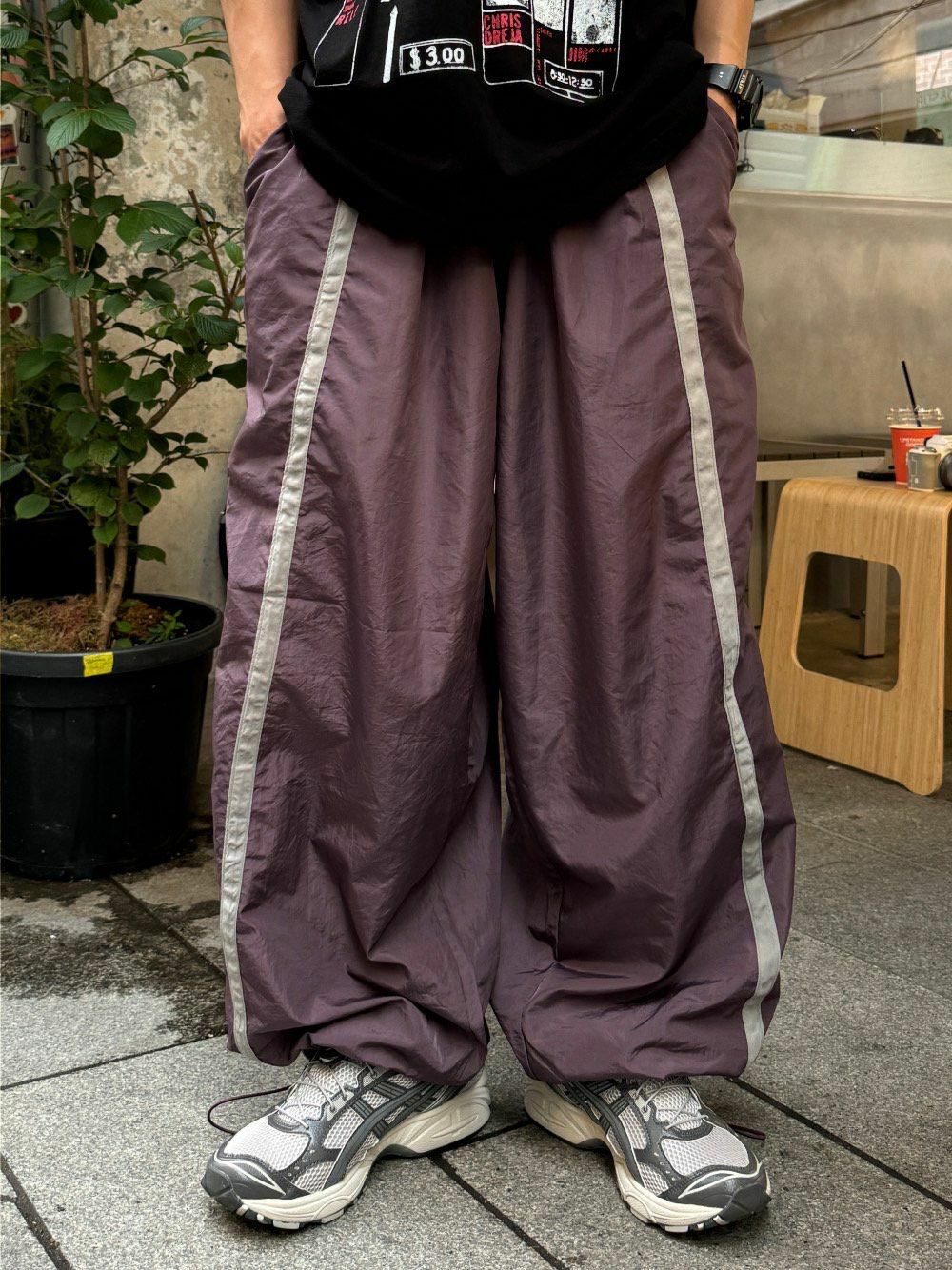 淨色雙間可束腳鬆身褲 PULSE-083P