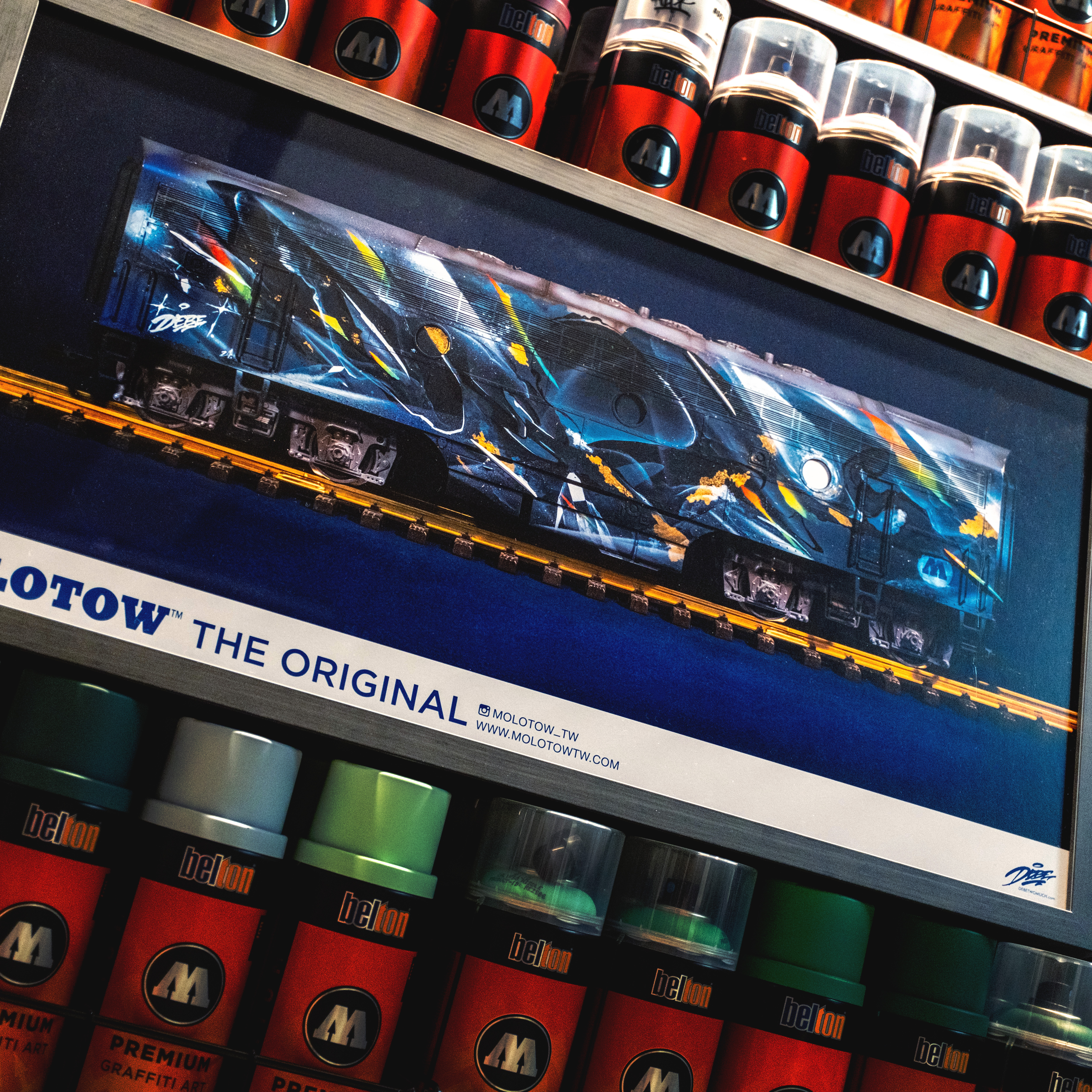 DEBE x MOLOTOW 首波藝術家聯名海報