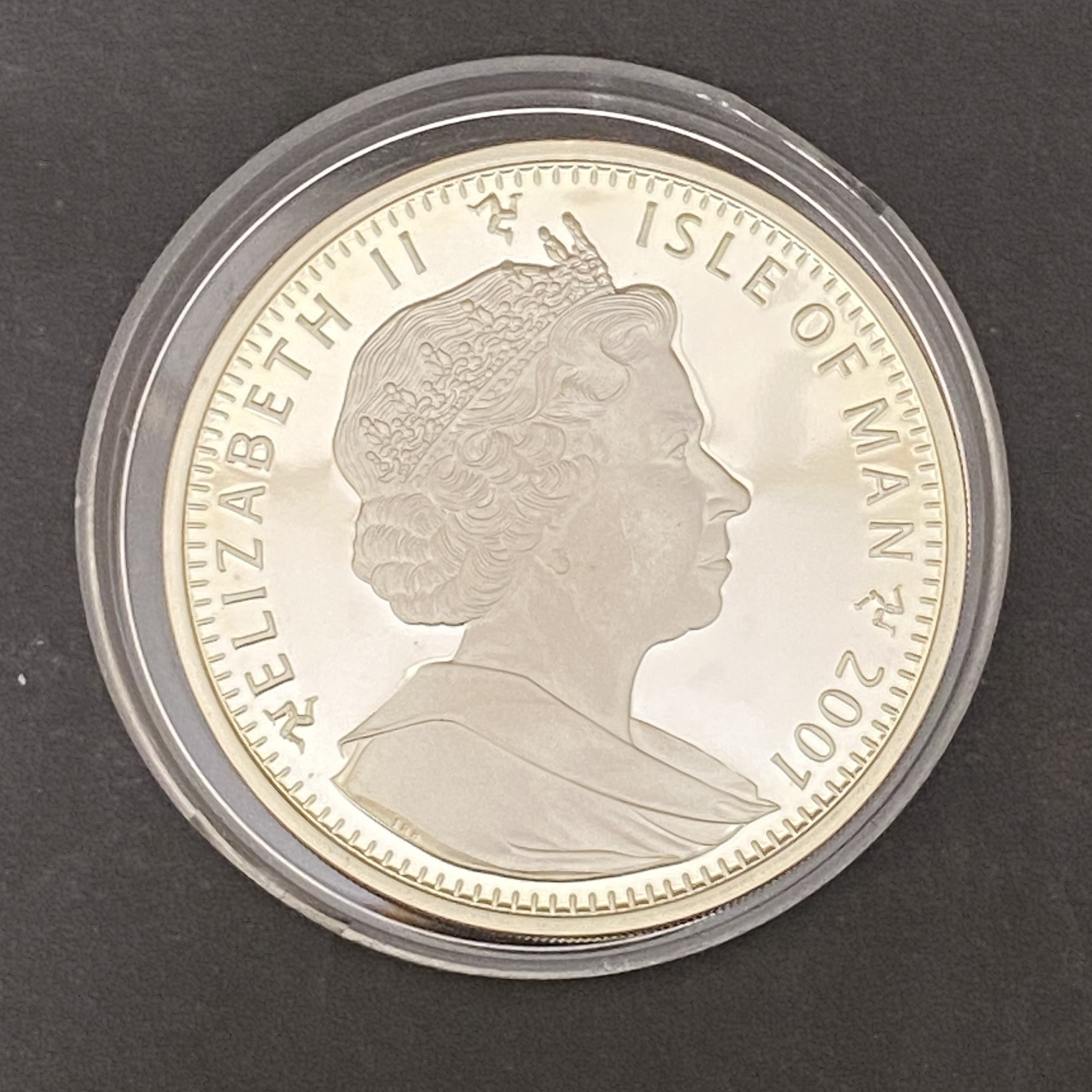 2001 Isle of Man - The Life and Times of the Queen Mother: Birth of Prince Charles 1948, 1 crown silver coin (92.5% silver)