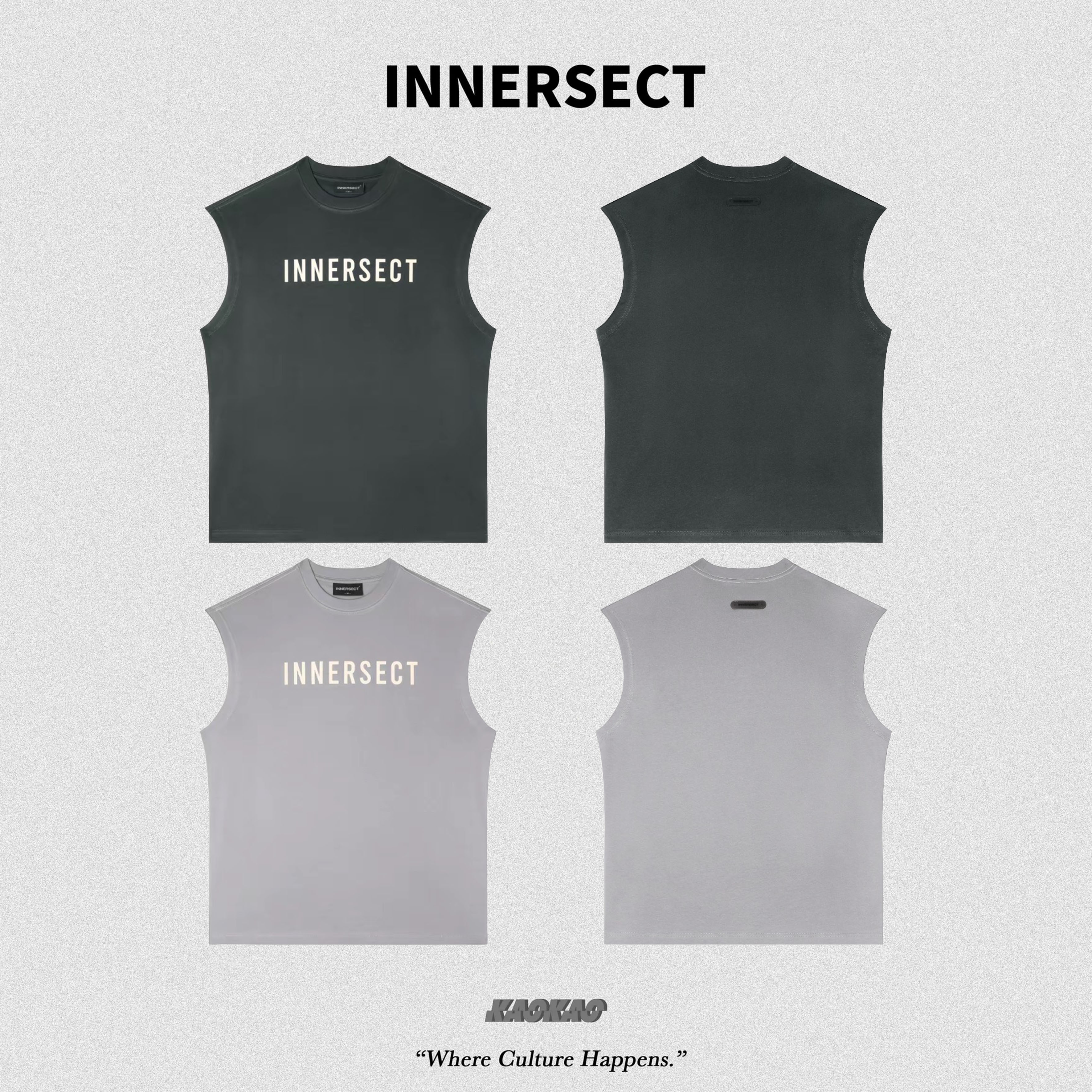 現貨 INNERSECT 三生萬物 美式 無袖LOGO背心【INN24SSTTE055】