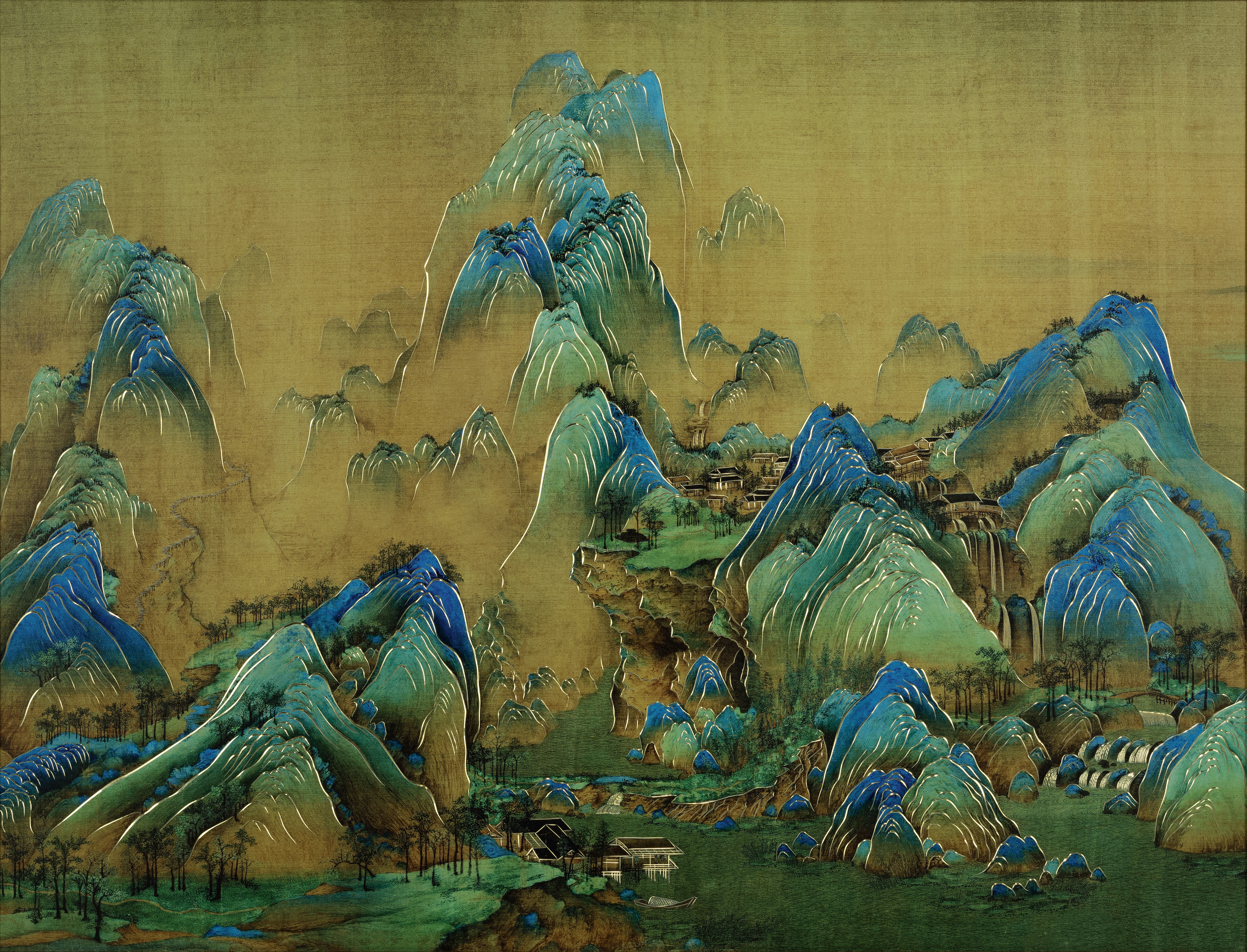 千里江山之山明水秀｜銅作工藝品