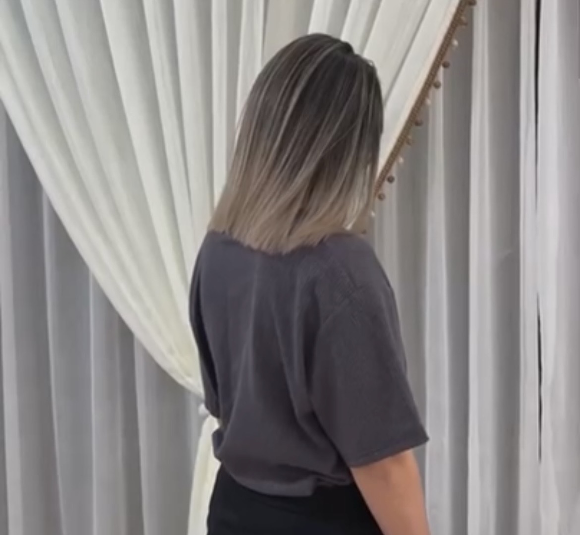 Rebecca's gradient color hair dye works