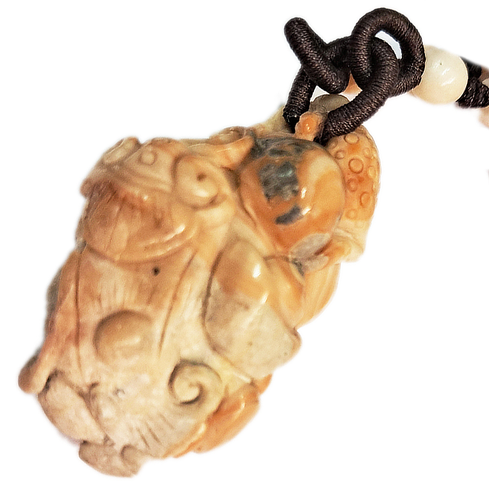 豼貅招財巧雕龍宮舍利項鍊A19【十方】143257