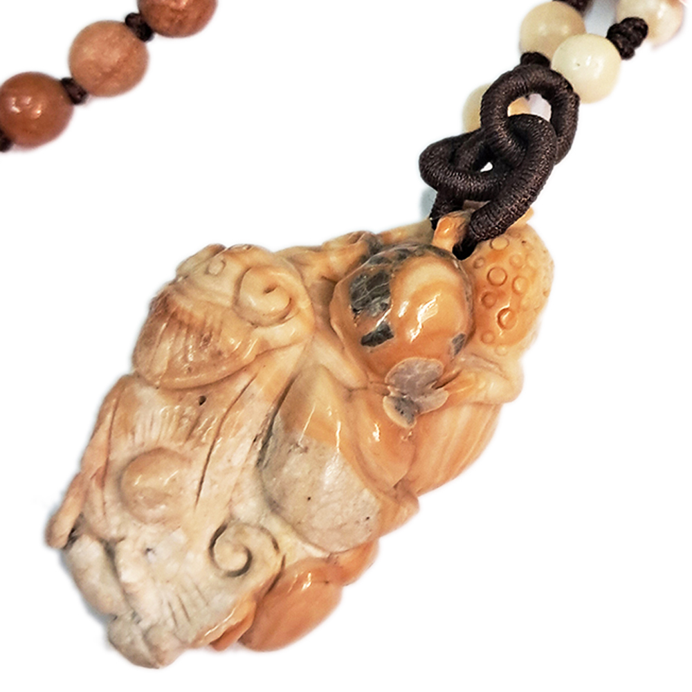 豼貅招財巧雕龍宮舍利項鍊A19【十方】143257