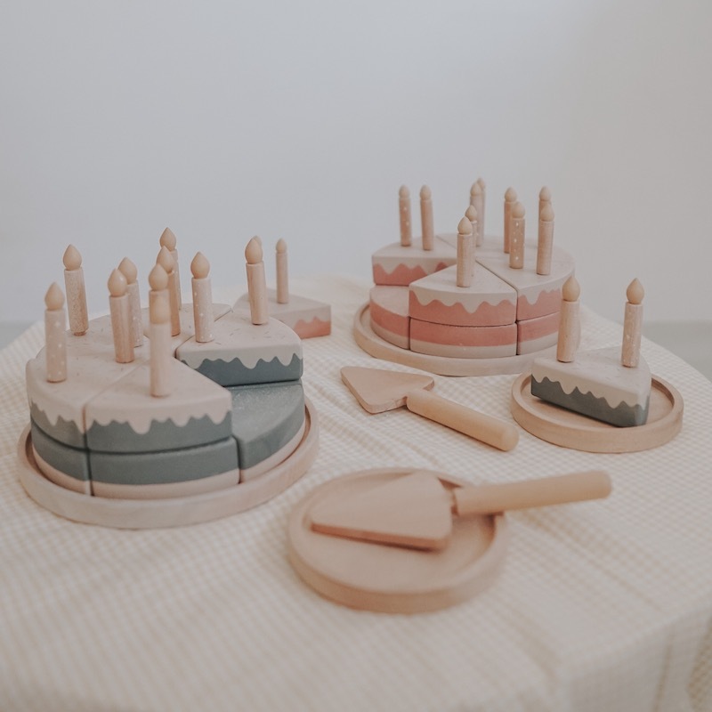 生日蛋糕組合 | 回收木玩